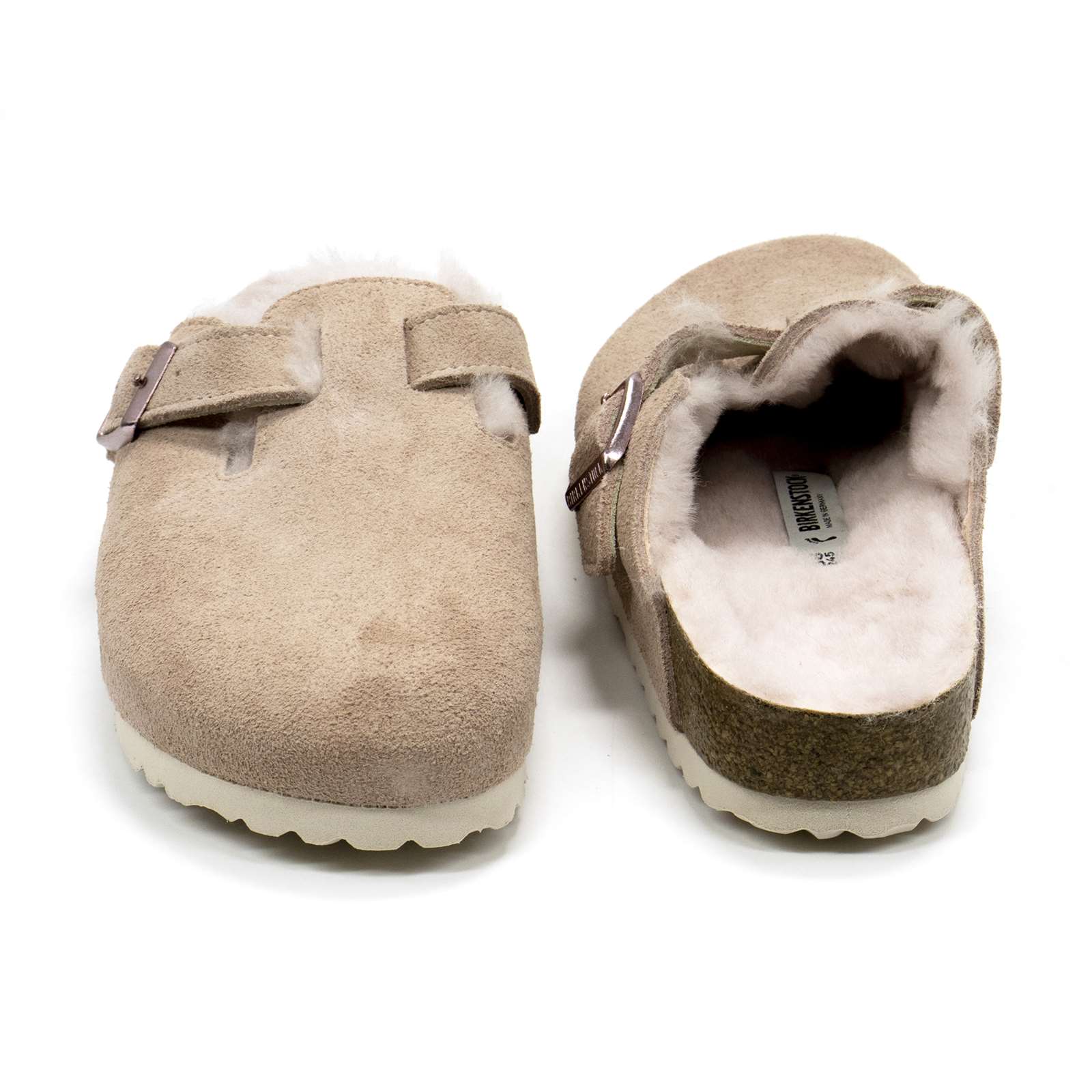 Birkenstock Women Boston Shearling Suede Clogs