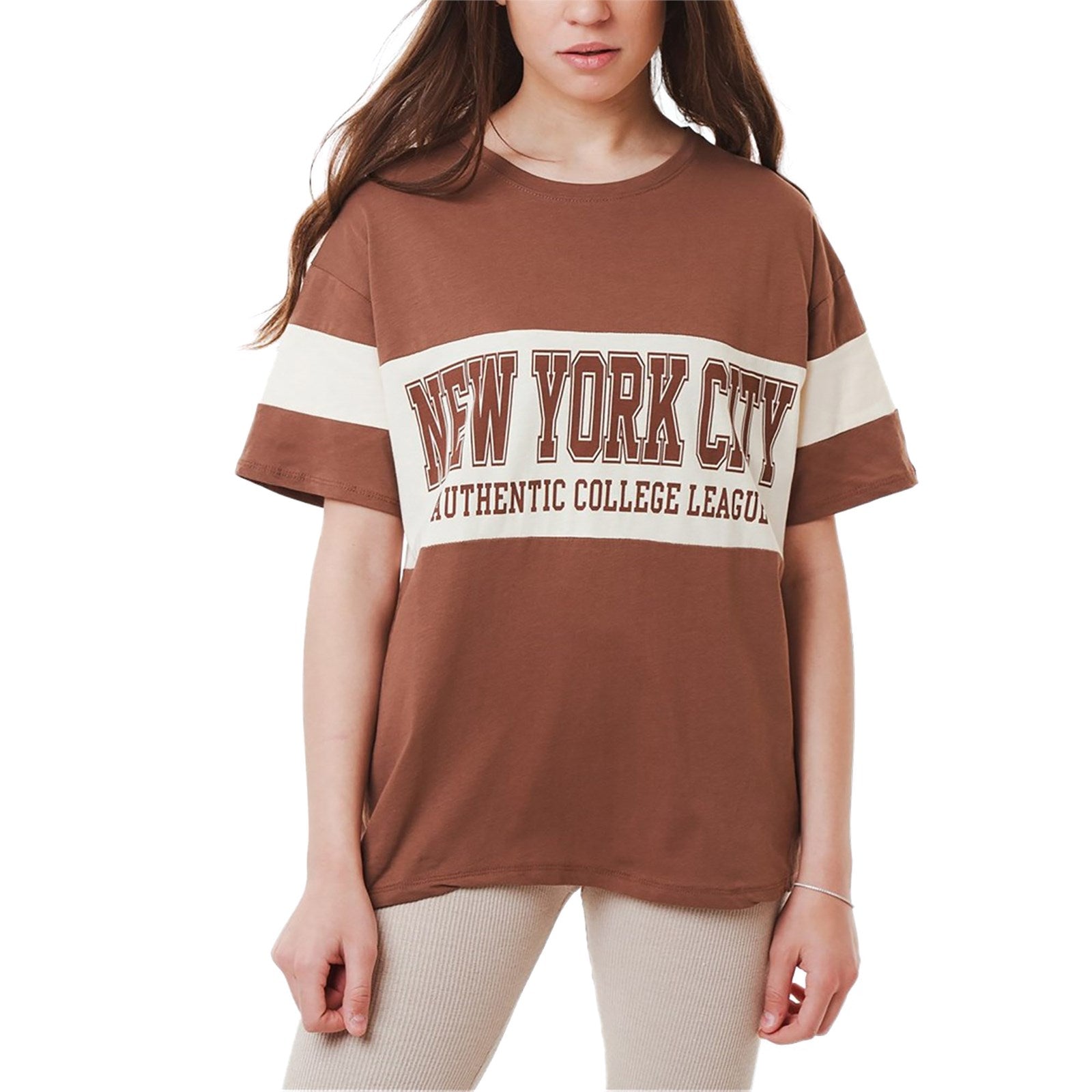 Ambar Women New York City Printed Short Sleeve Tshirt