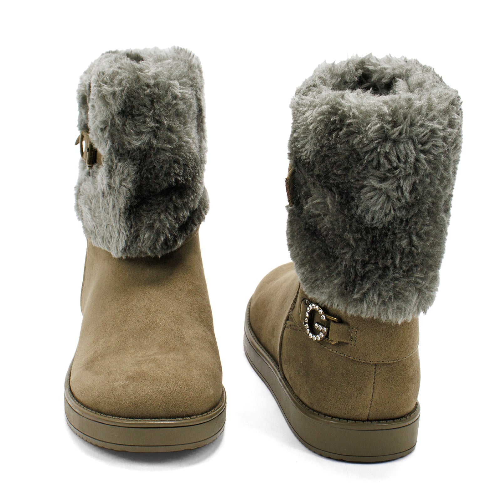 Gbg Women Aleya Faux Fur Ankle Boots