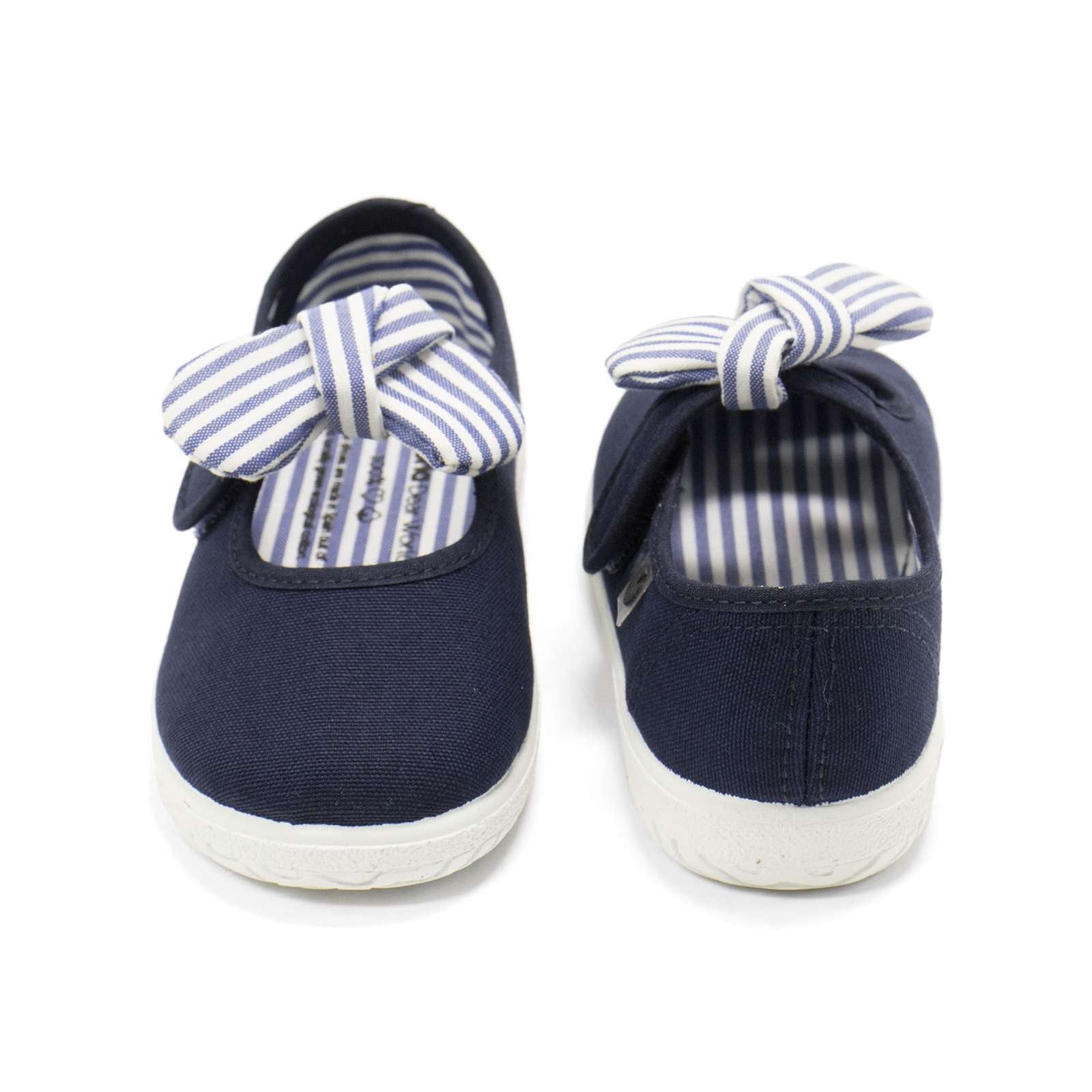 Victoria Toddler Slip On Canvas Bow Shoes