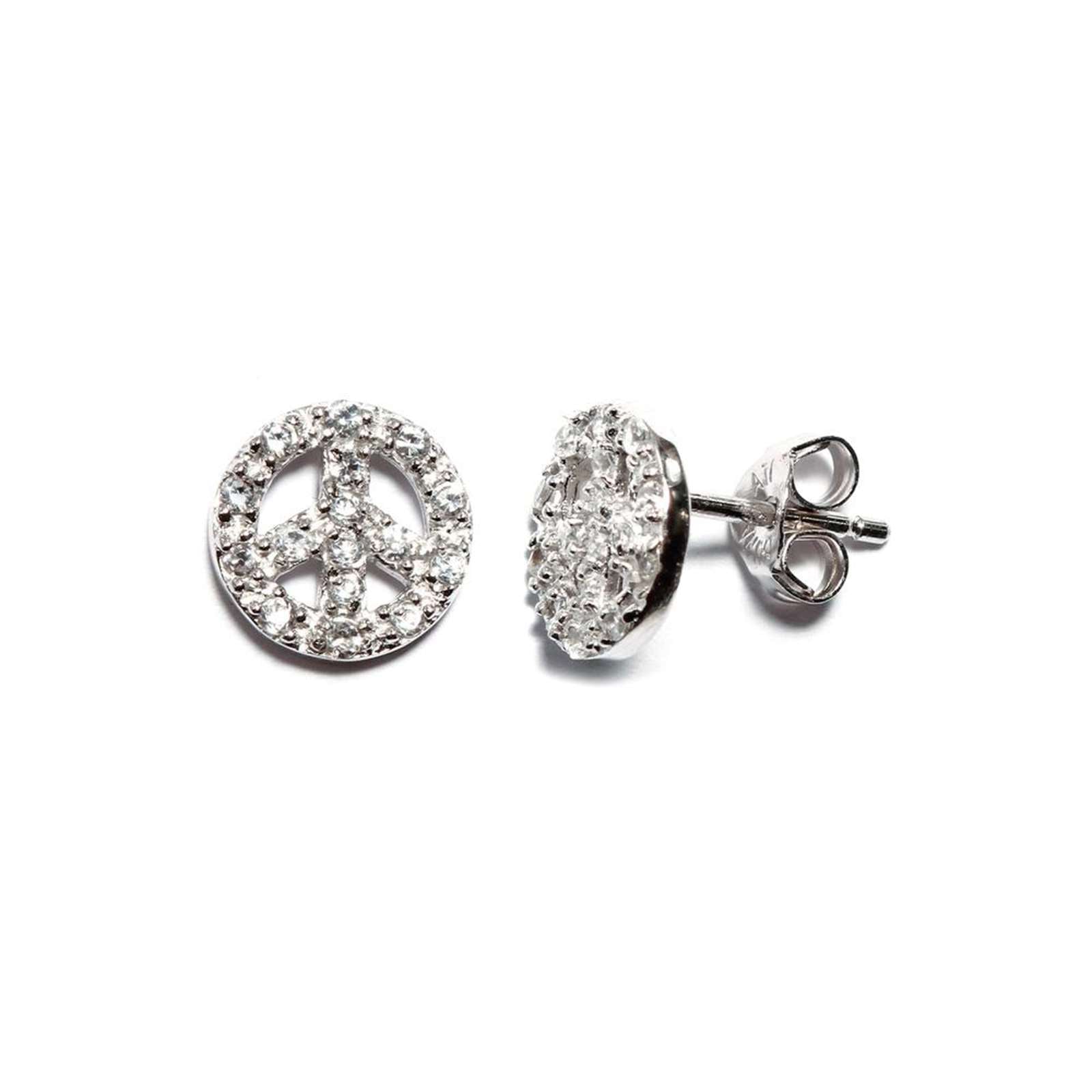 Athra Women Peace Sign Stud