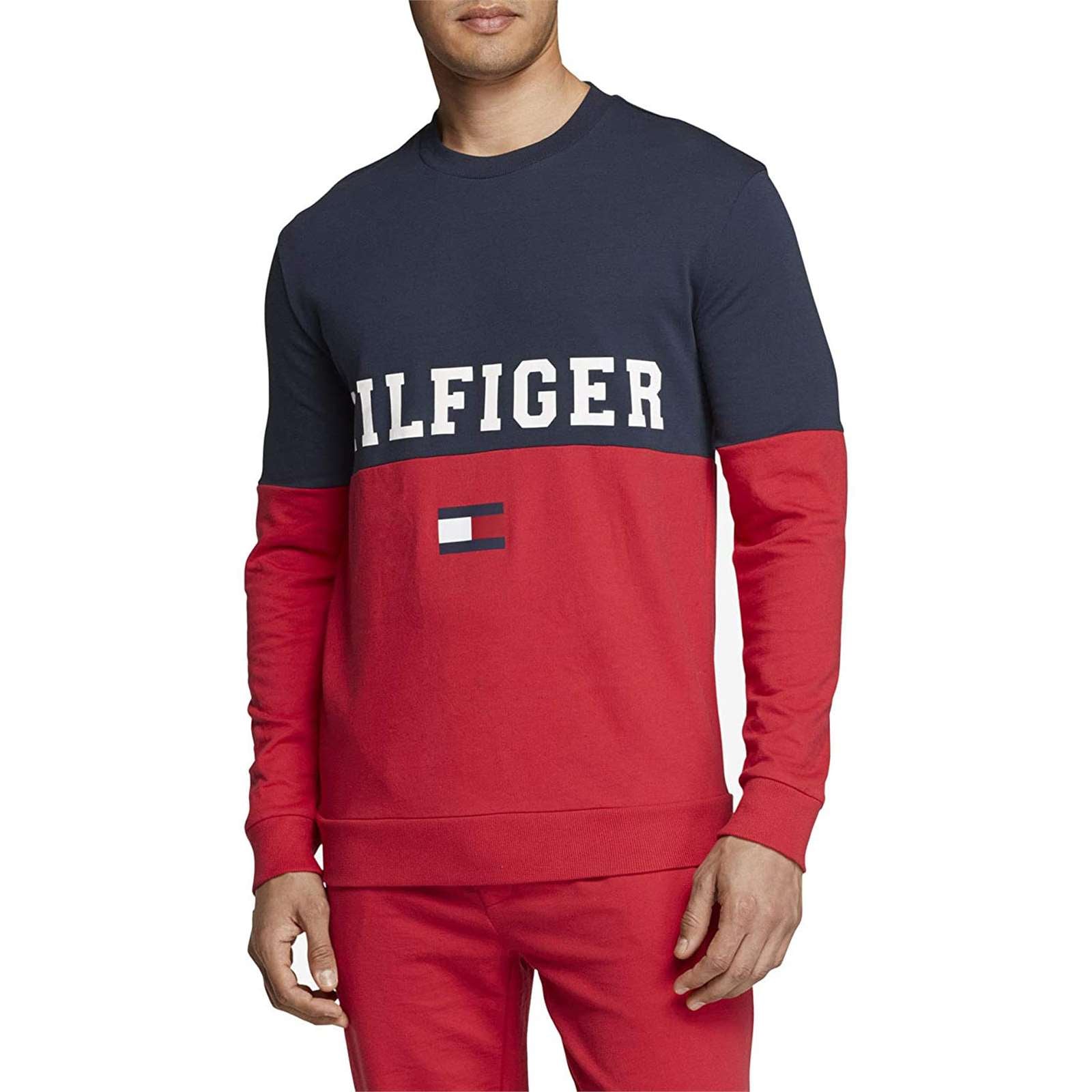 Tommy Hilfiger Men Hilfiger Color Block Crew Neck