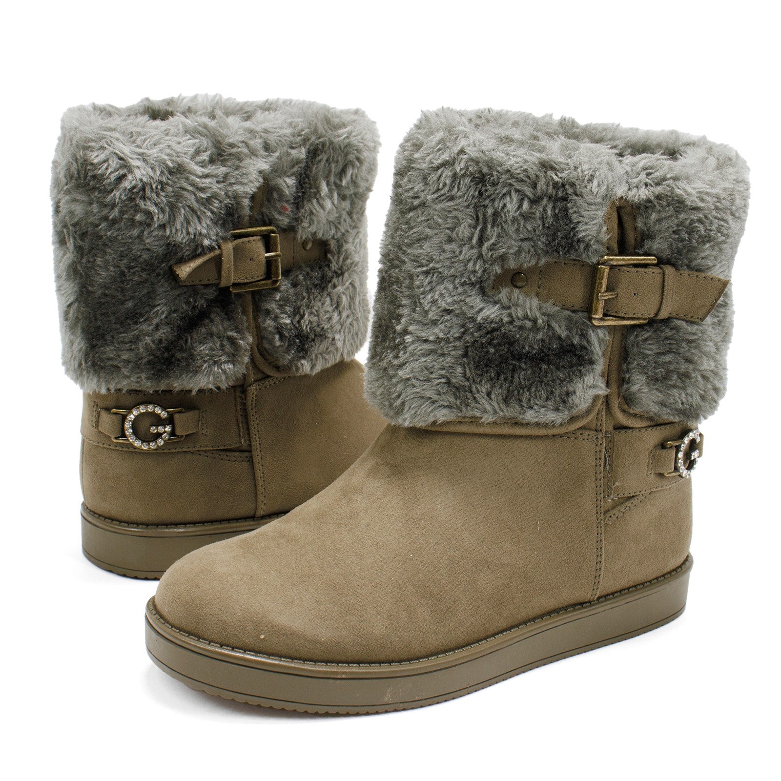 Gbg Women Aleya Faux Fur Ankle Boots