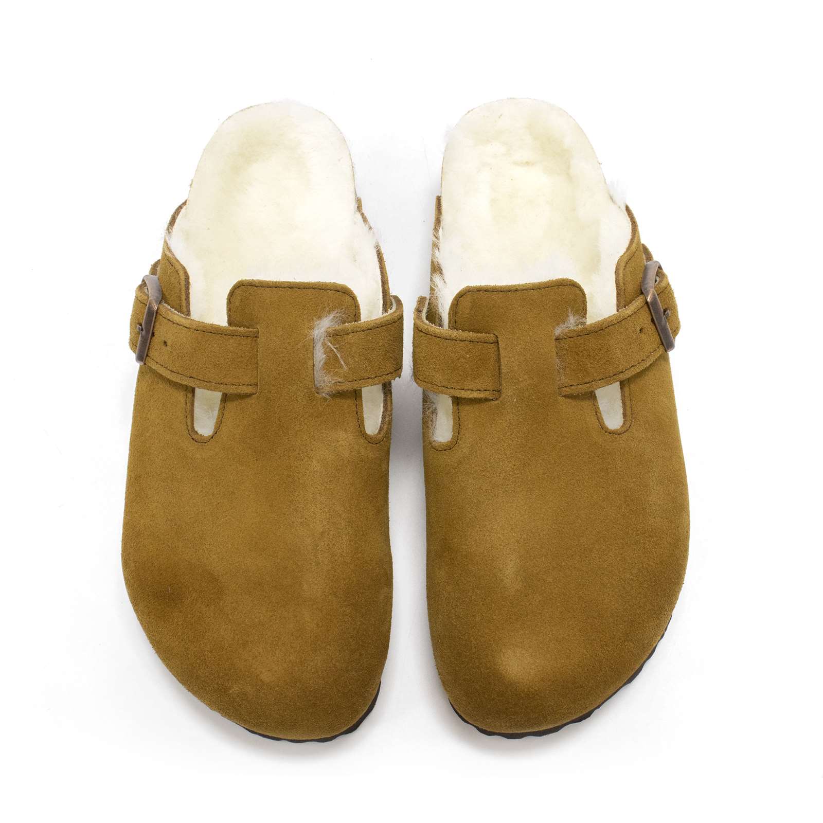 Birkenstock Women Boston Shearling Suede Clogs