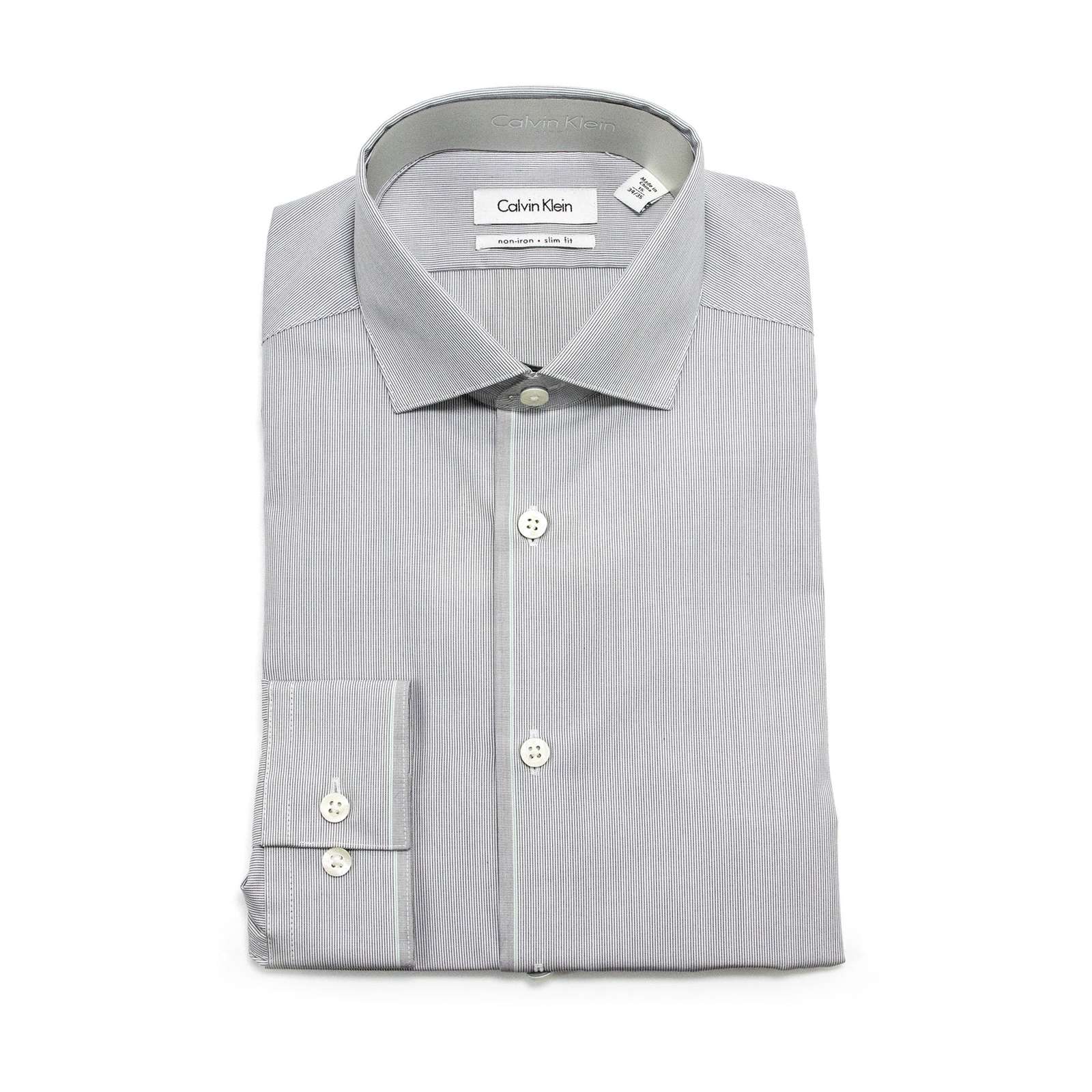 Calvin Klein Men Calvin Klein Ls Slim Fit Non-Iron Mens Dress Shirt 33k2207059 Calvin Klein Men Calvin Klein Ls Slim Fit Non-Iron Mens Dress Shirt 33k2207059