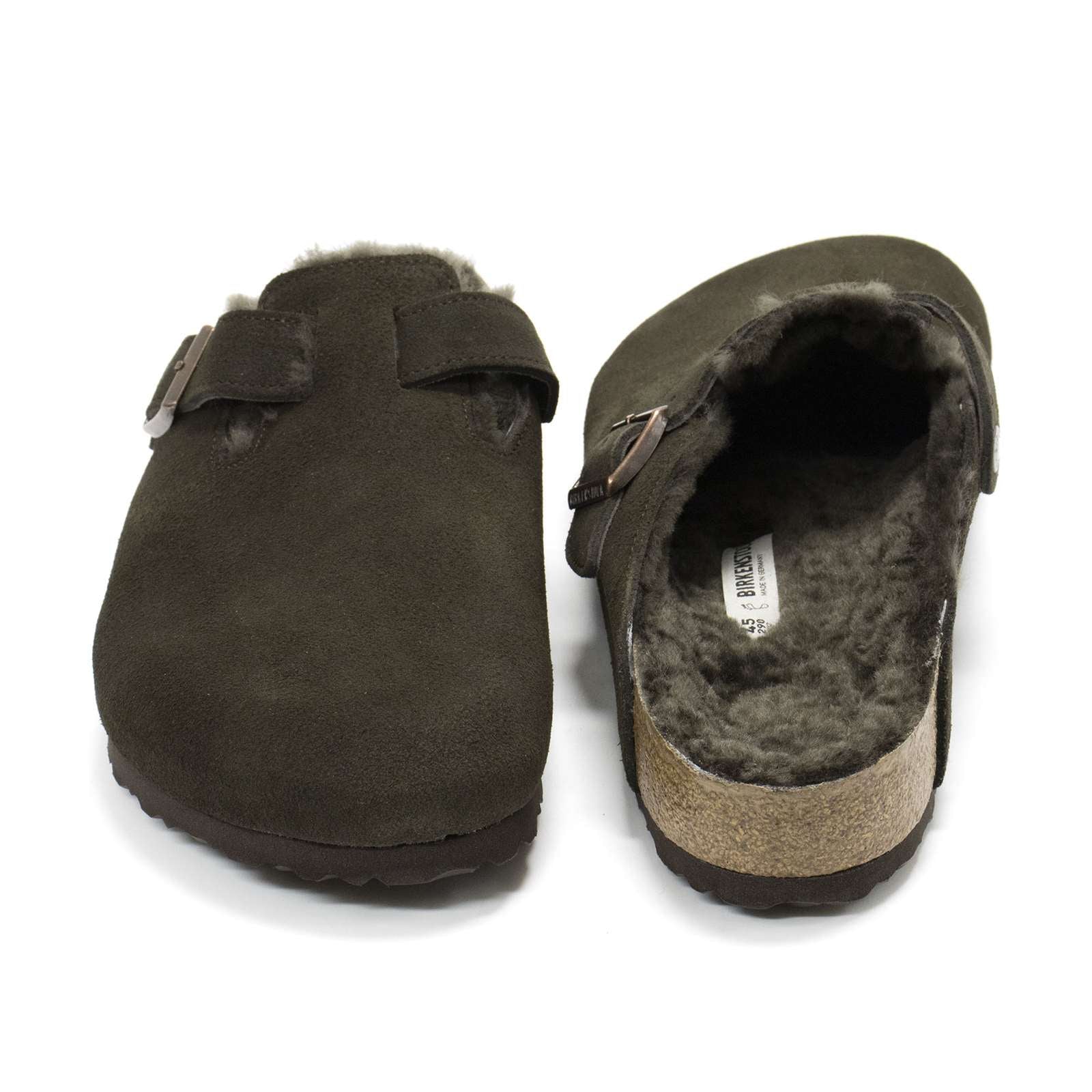 Birkenstock Men Boston Shearling Suede Clogs