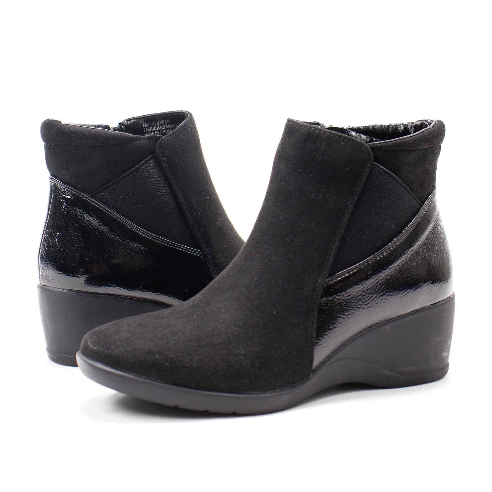 Karen Scott Women Carina Wedge Stretch Ankle Boot