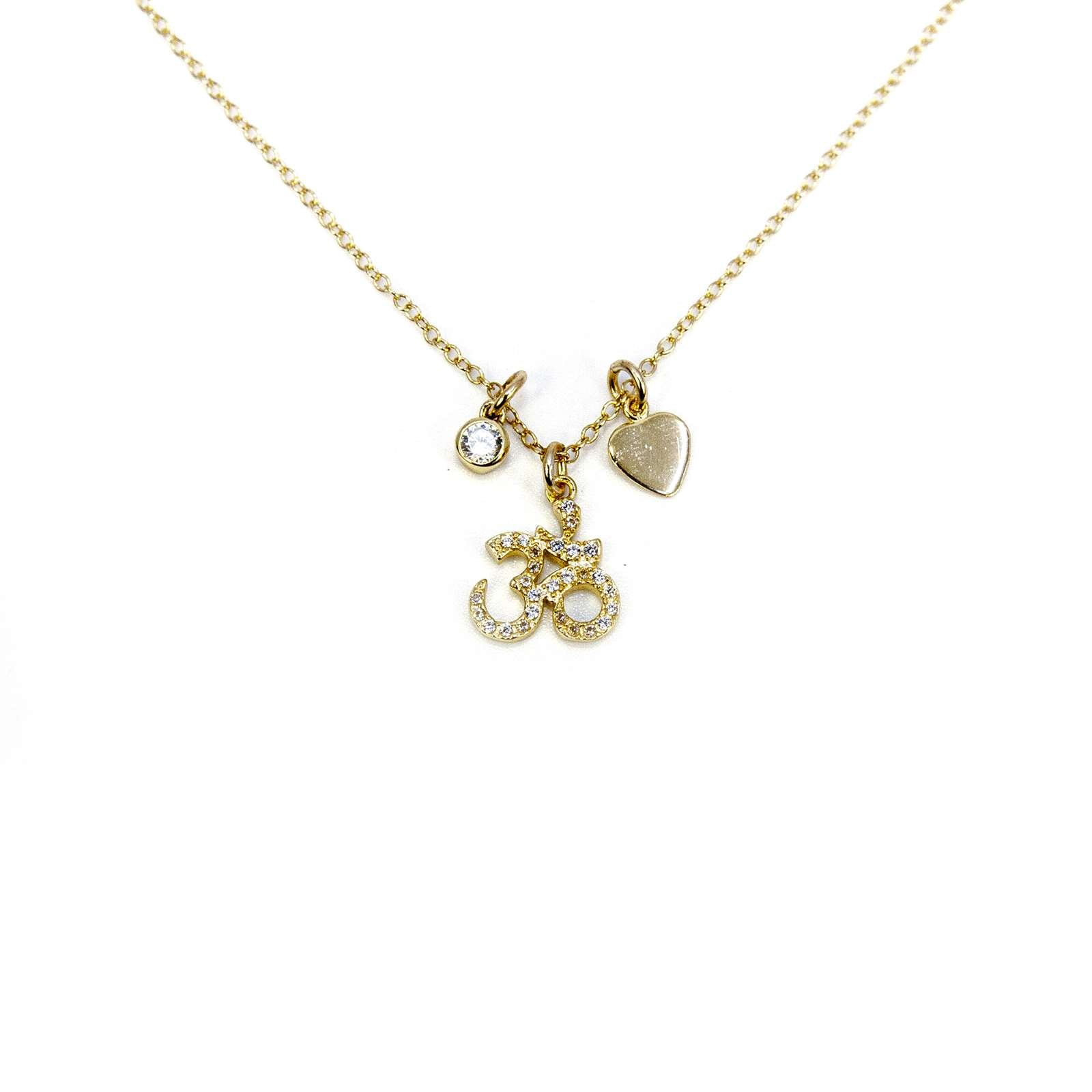Athra Women Om Charm Necklace With Extension