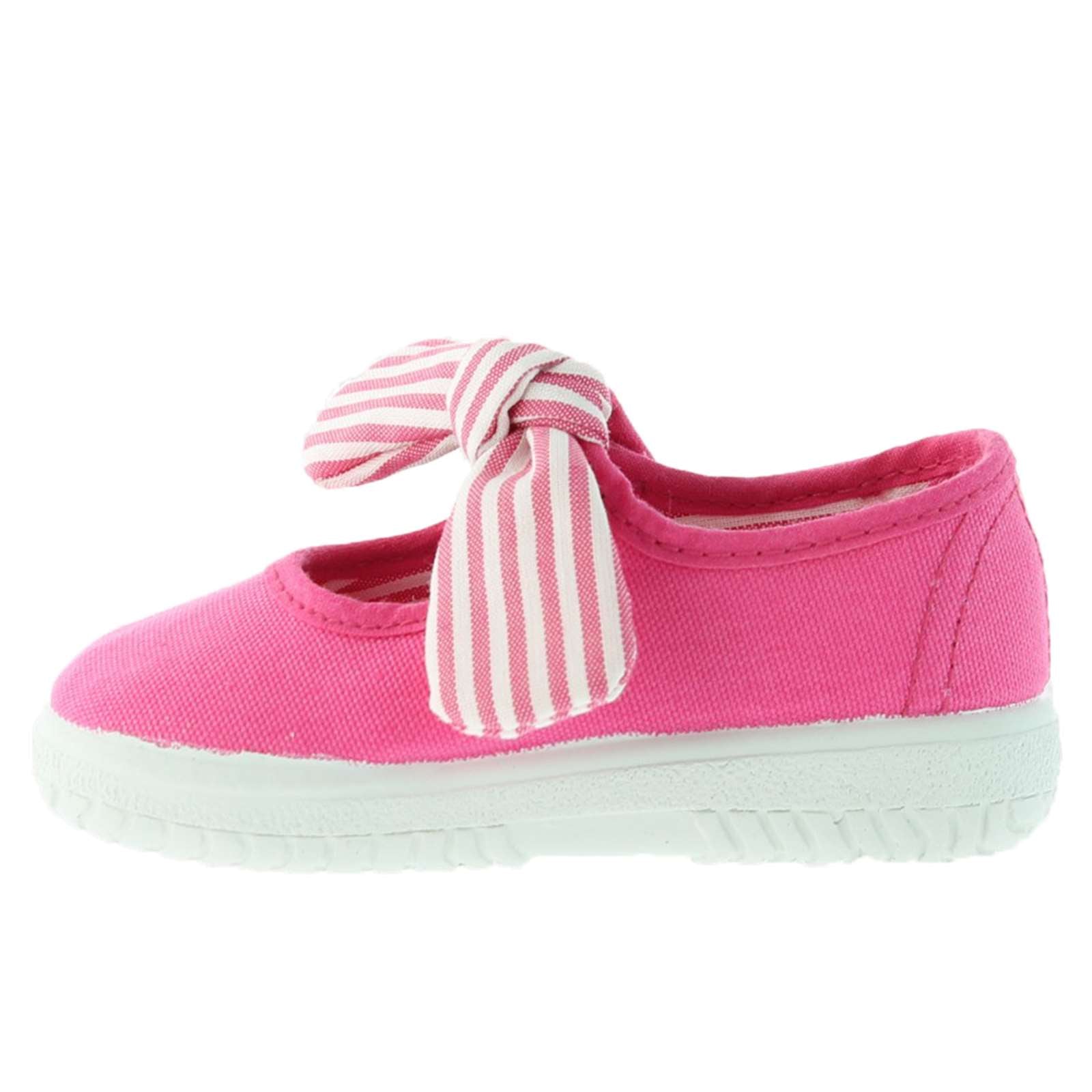 Victoria Girl Slip On Canvas Bow Shoes