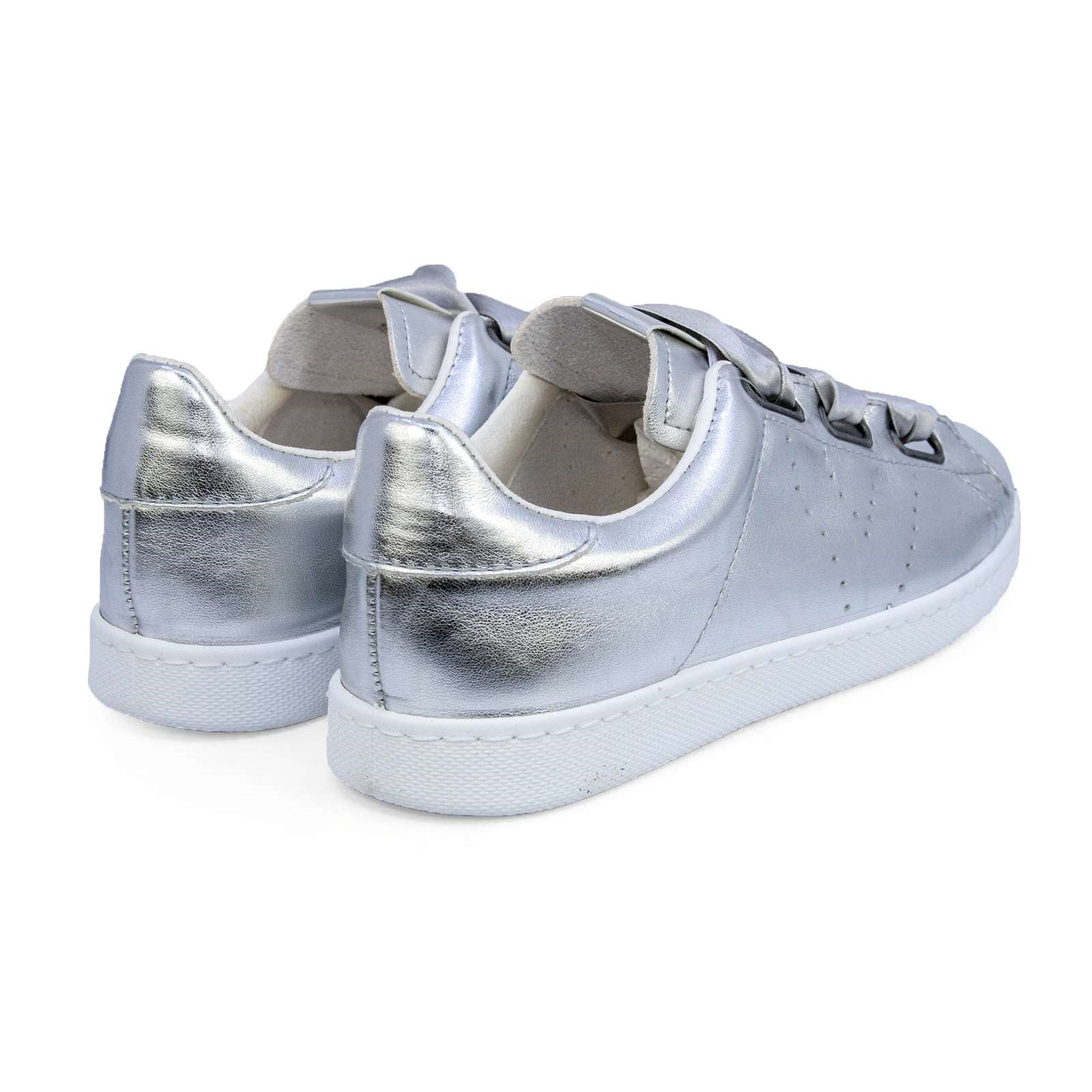 Victoria Women Satin Ribbon Lace-Up Sneaker