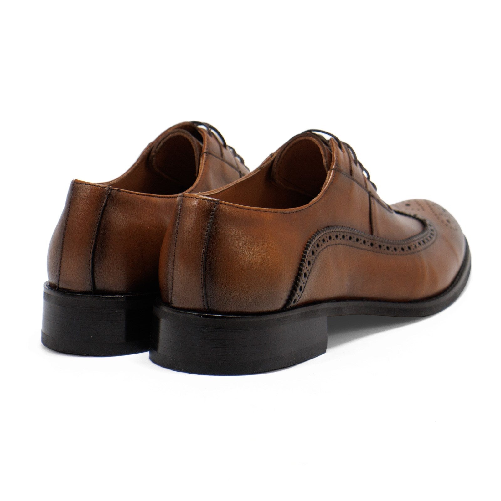 Hakki Men Genova Leather Wingtip Oxford Shoes