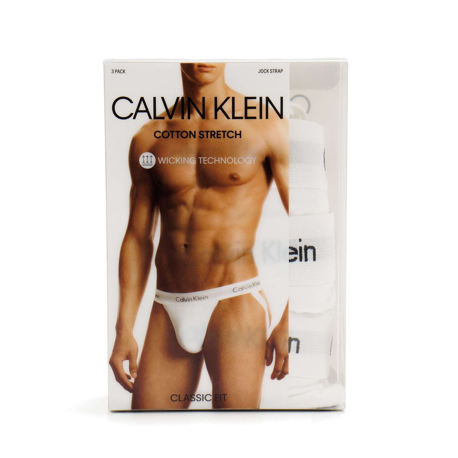 Calvin Klein Men Cotton Stretch 3-Pack Jock Strap Underwear