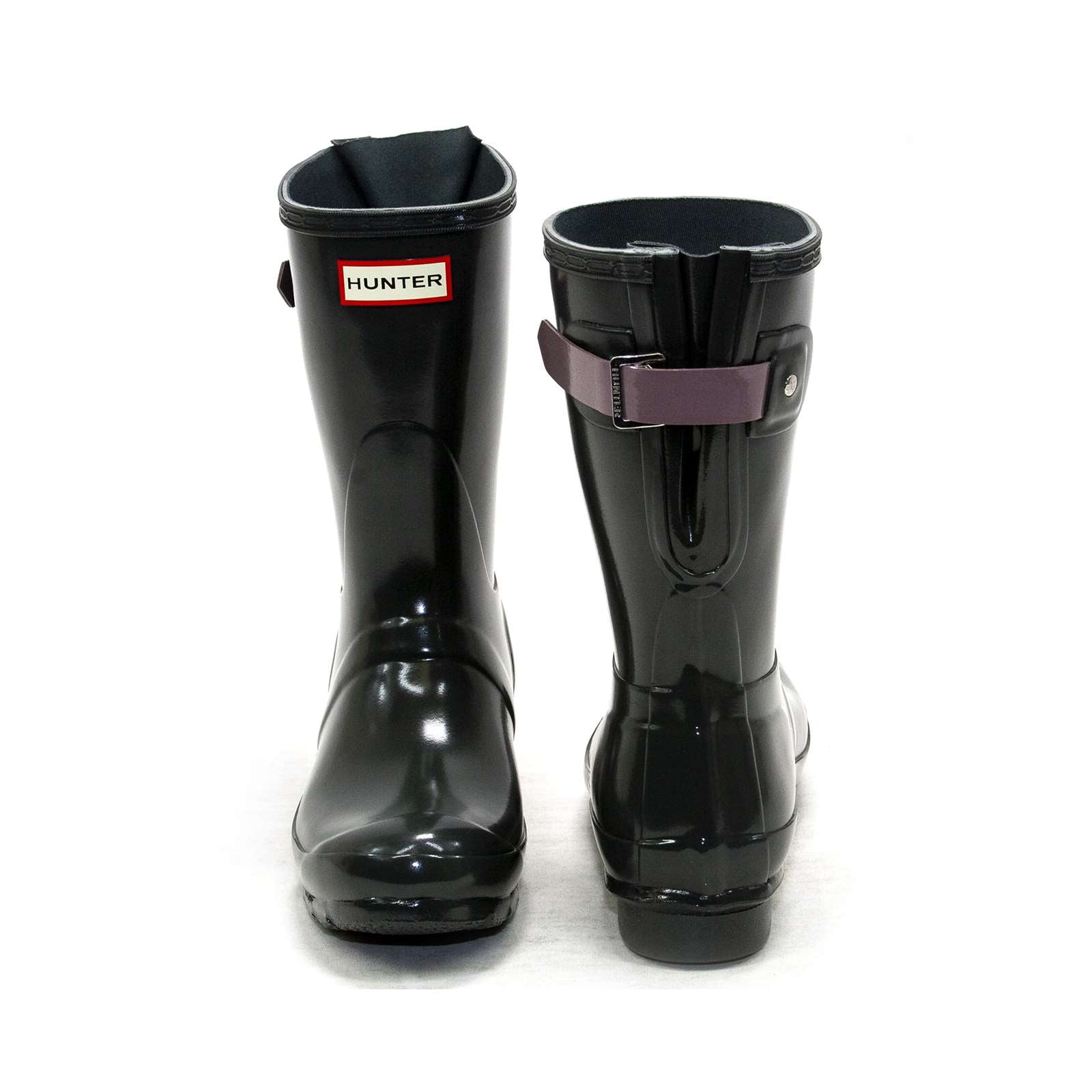 Hunter Women Original Short Back Adjustable Gloss Rain Boots