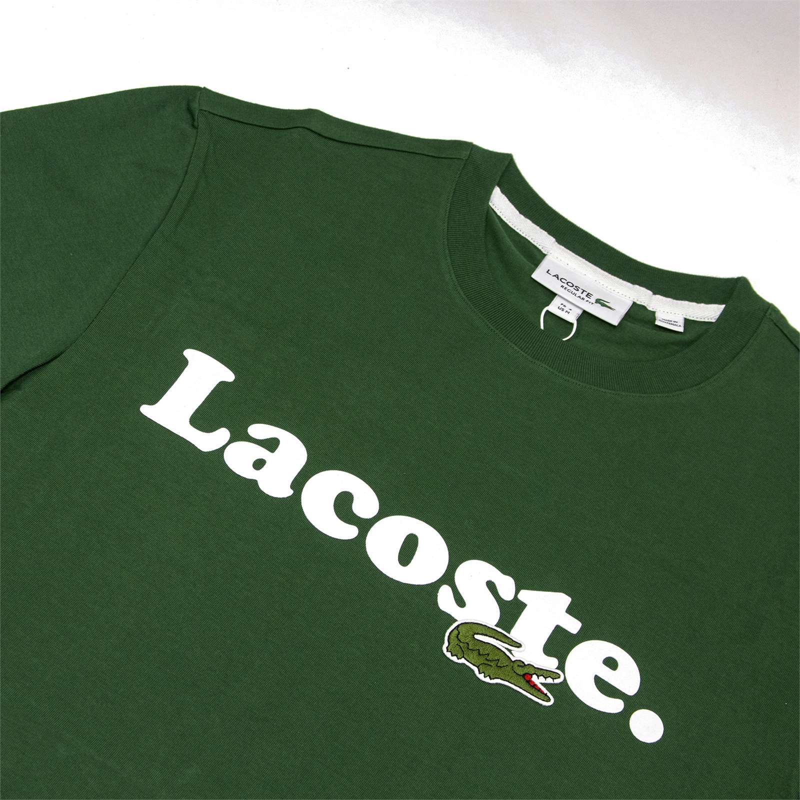 Lacoste Men Lacoste And Crocodile Branded Cotton T-Shirt