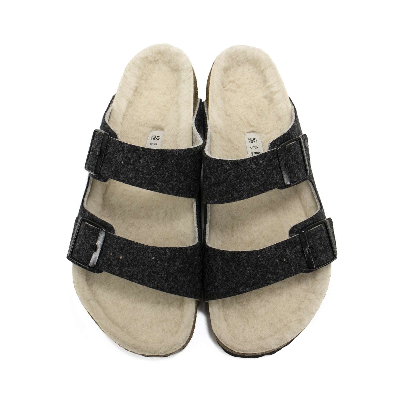 Birkenstock Men Arizona Rivet Wool Felt Sandals