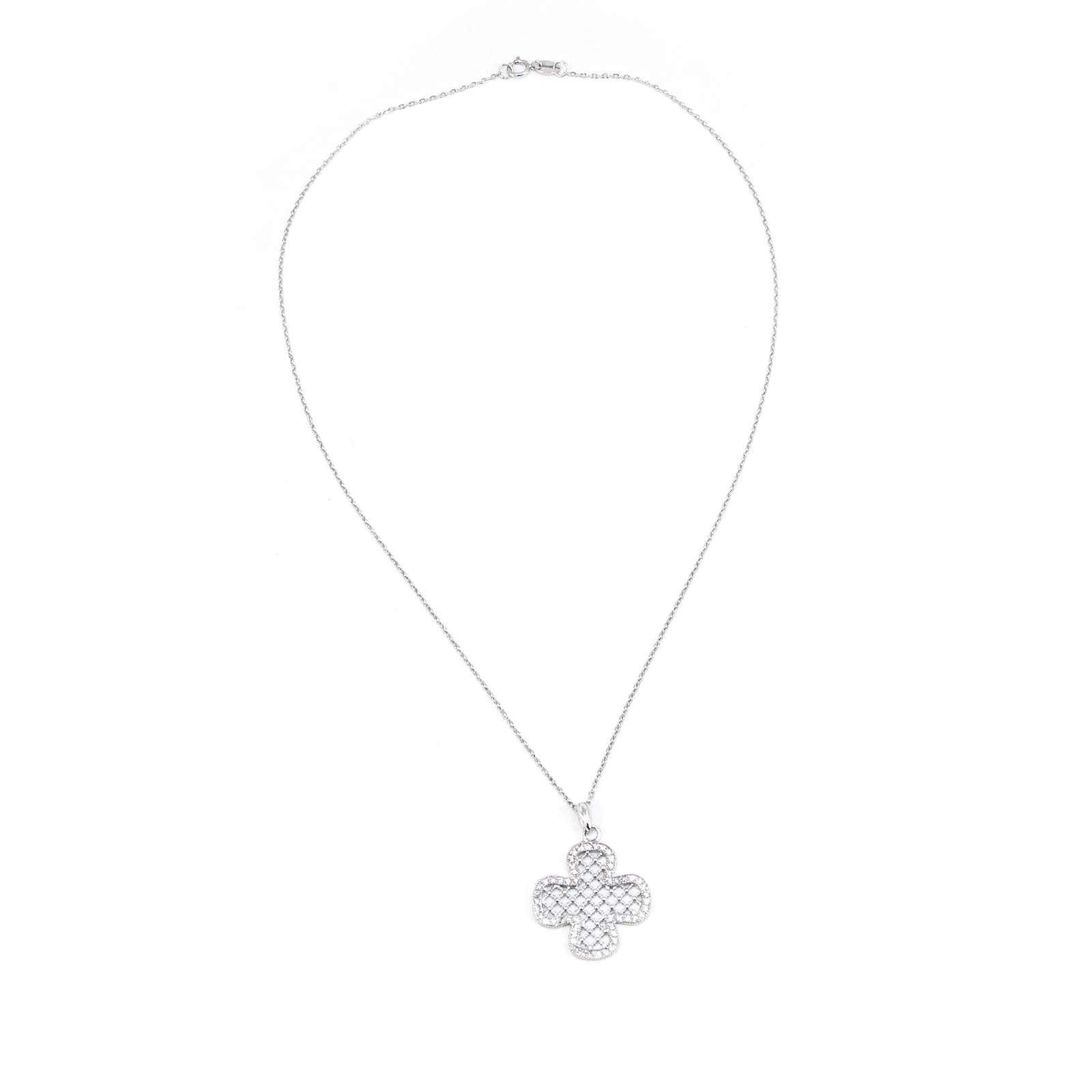 Athra Women Mesh Cross Necklace