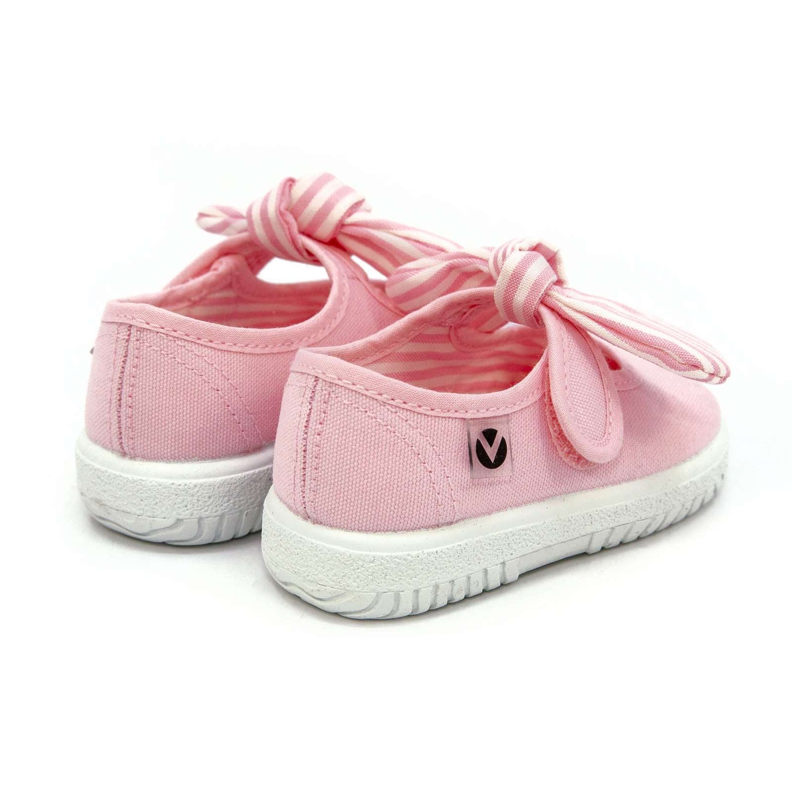 Victoria Toddler Slip On Canvas Bow Shoes