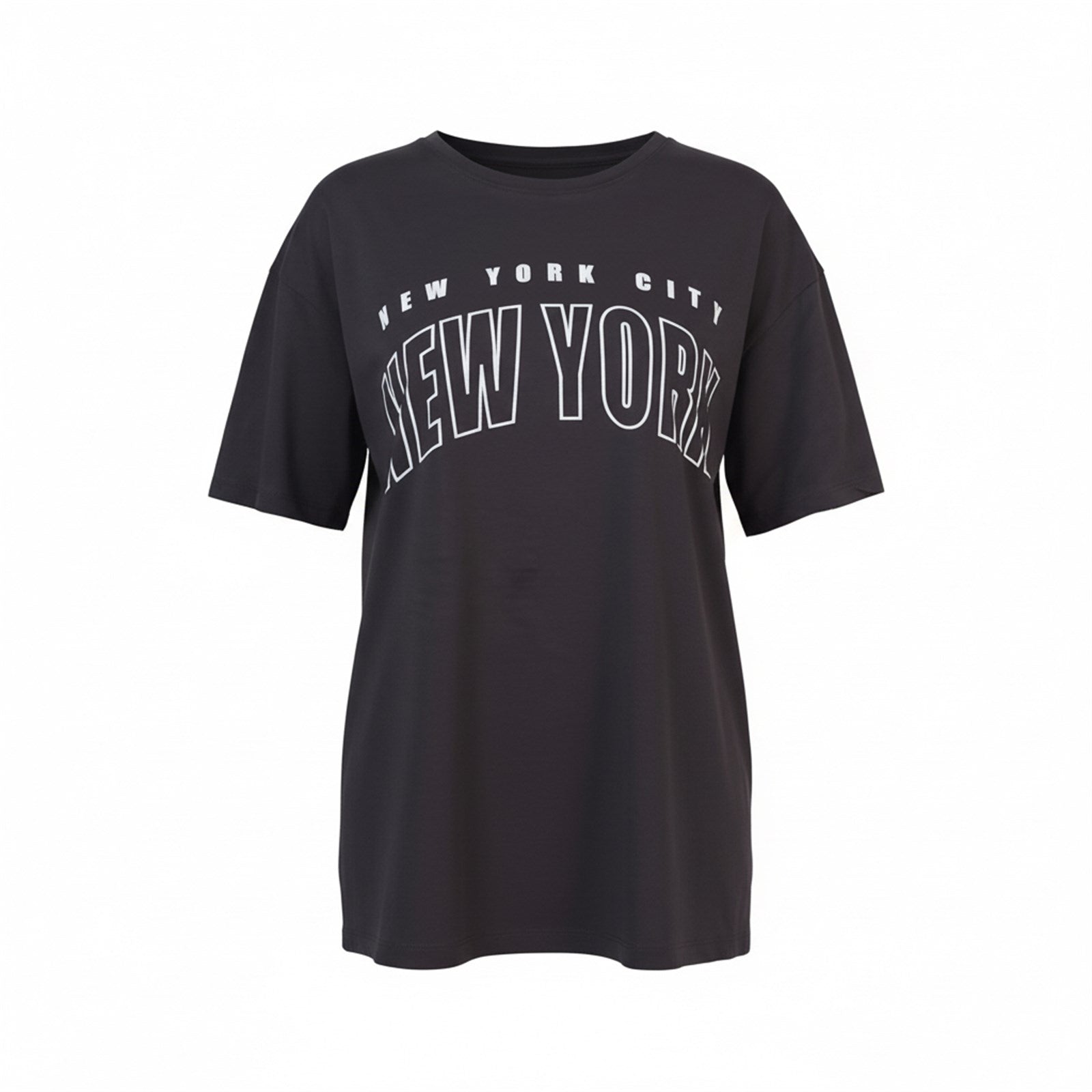 Ambar Women New York City Logo Relaxed Fit T-Shirt
