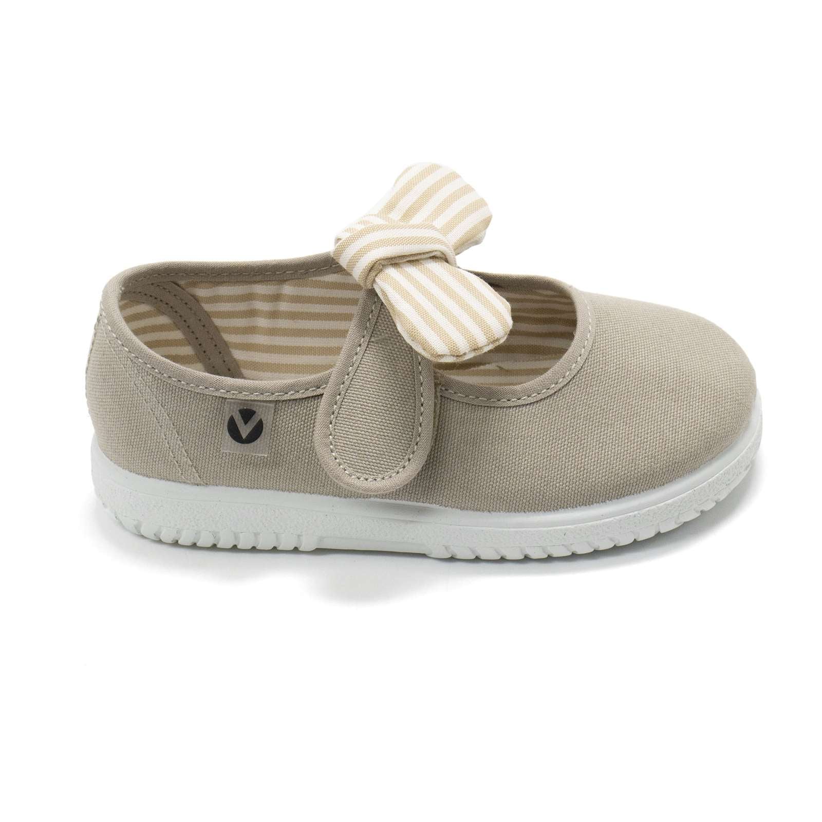 Victoria Toddler Slip On Canvas Bow Shoes