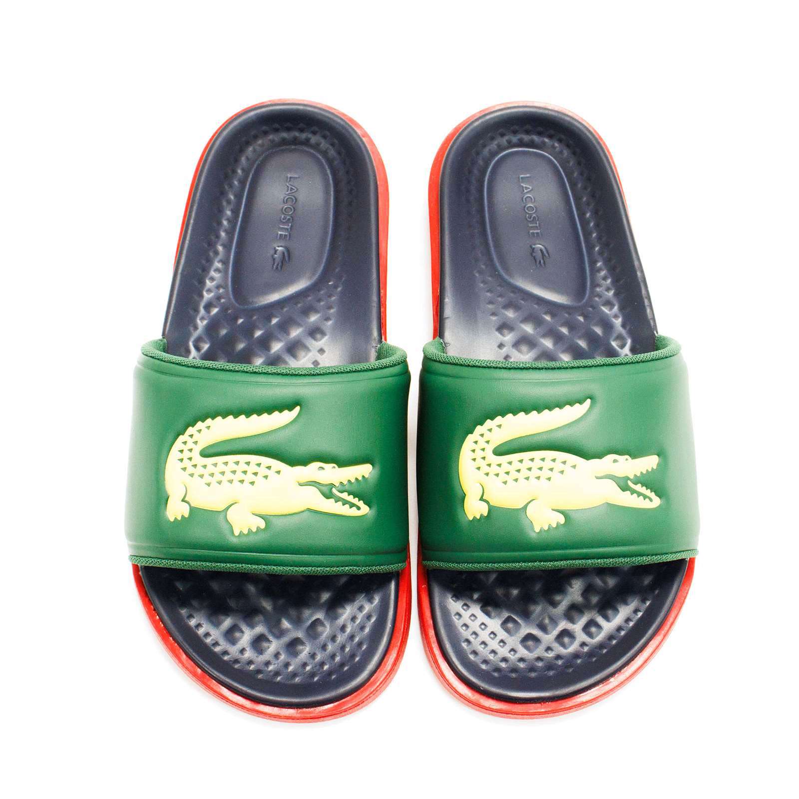 Lacoste Men Croco Dualiste 1122 2 Slide Sandals