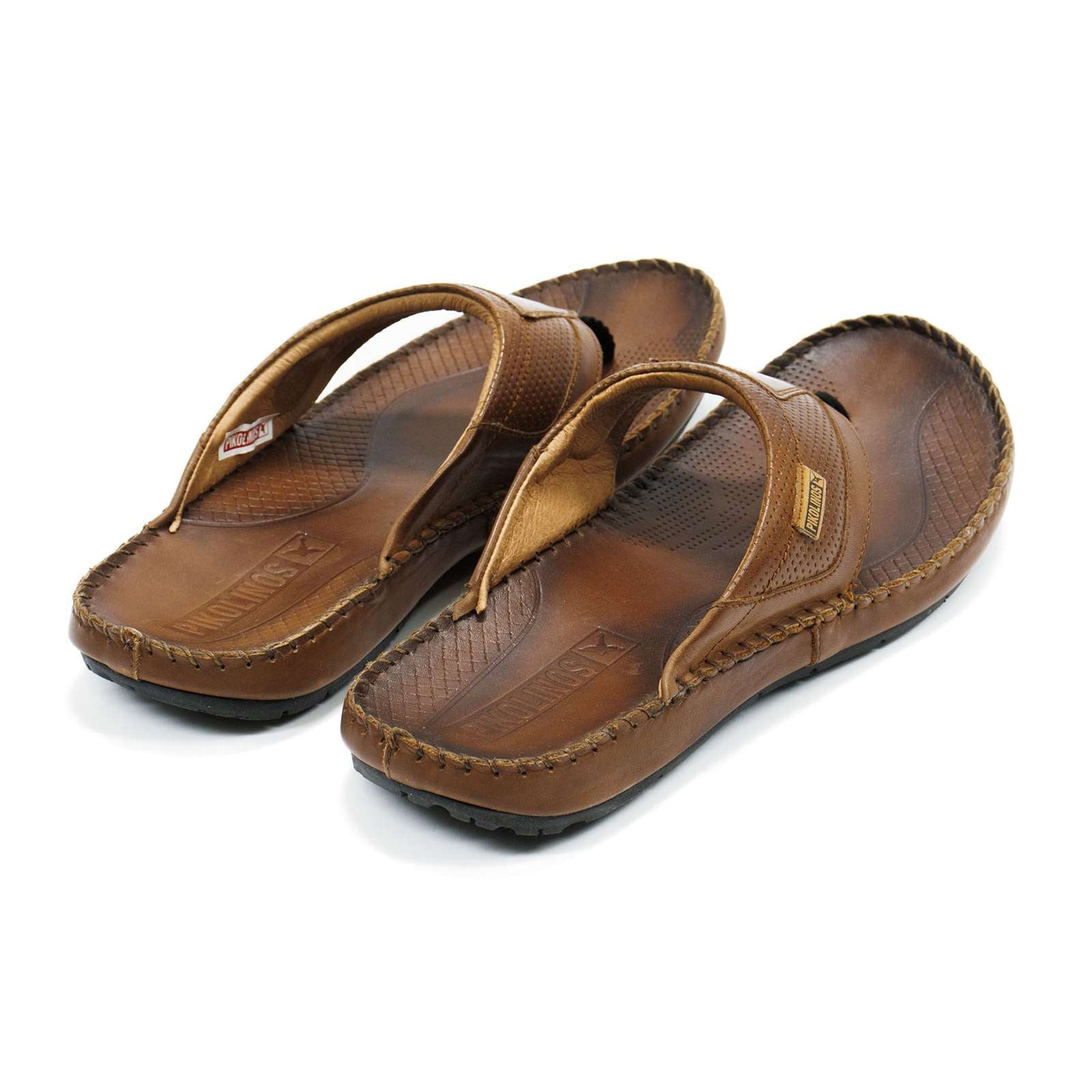 Pikolinos Men Tarifa Leather T-Strap Sandals
