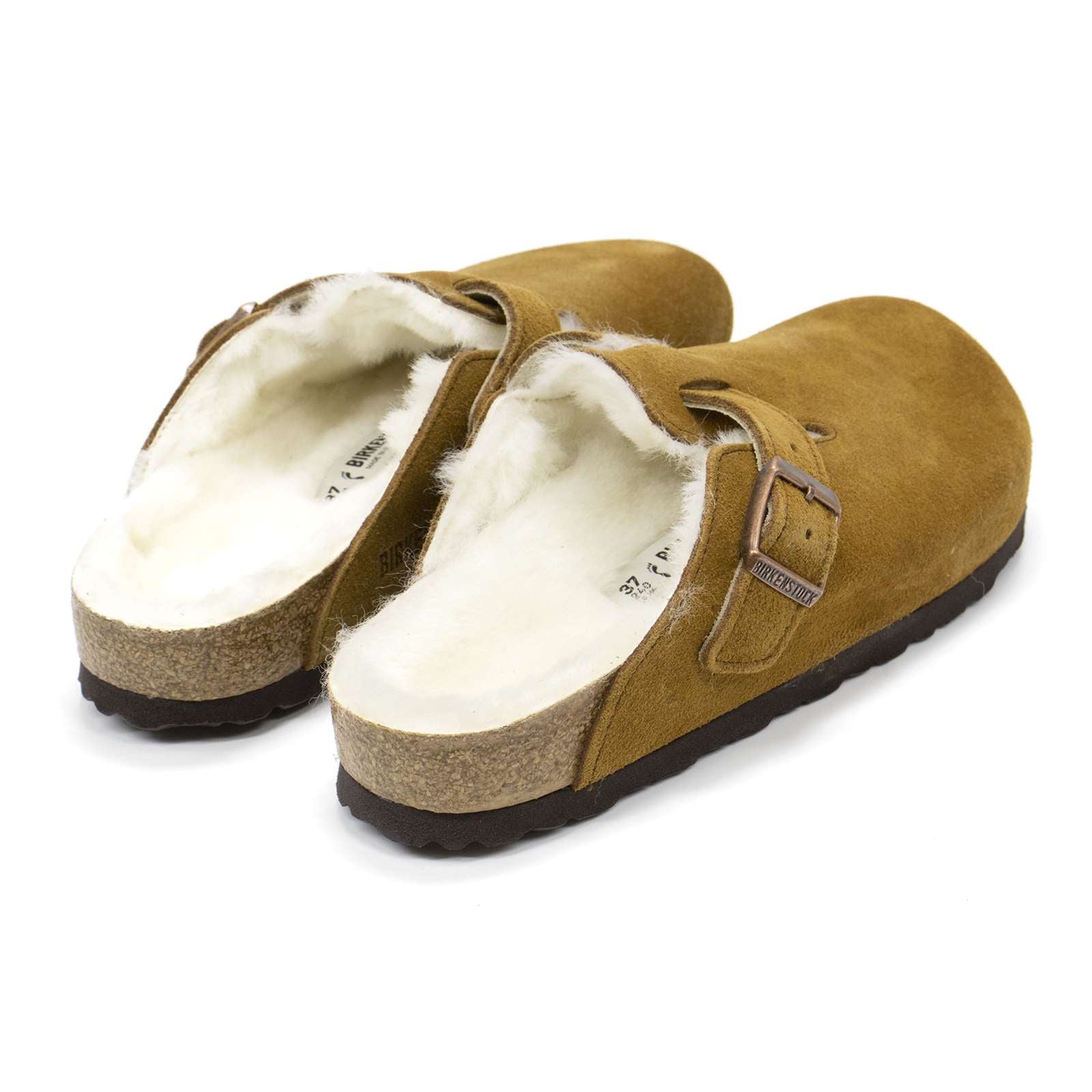 Birkenstock Women Boston Shearling Suede Clogs