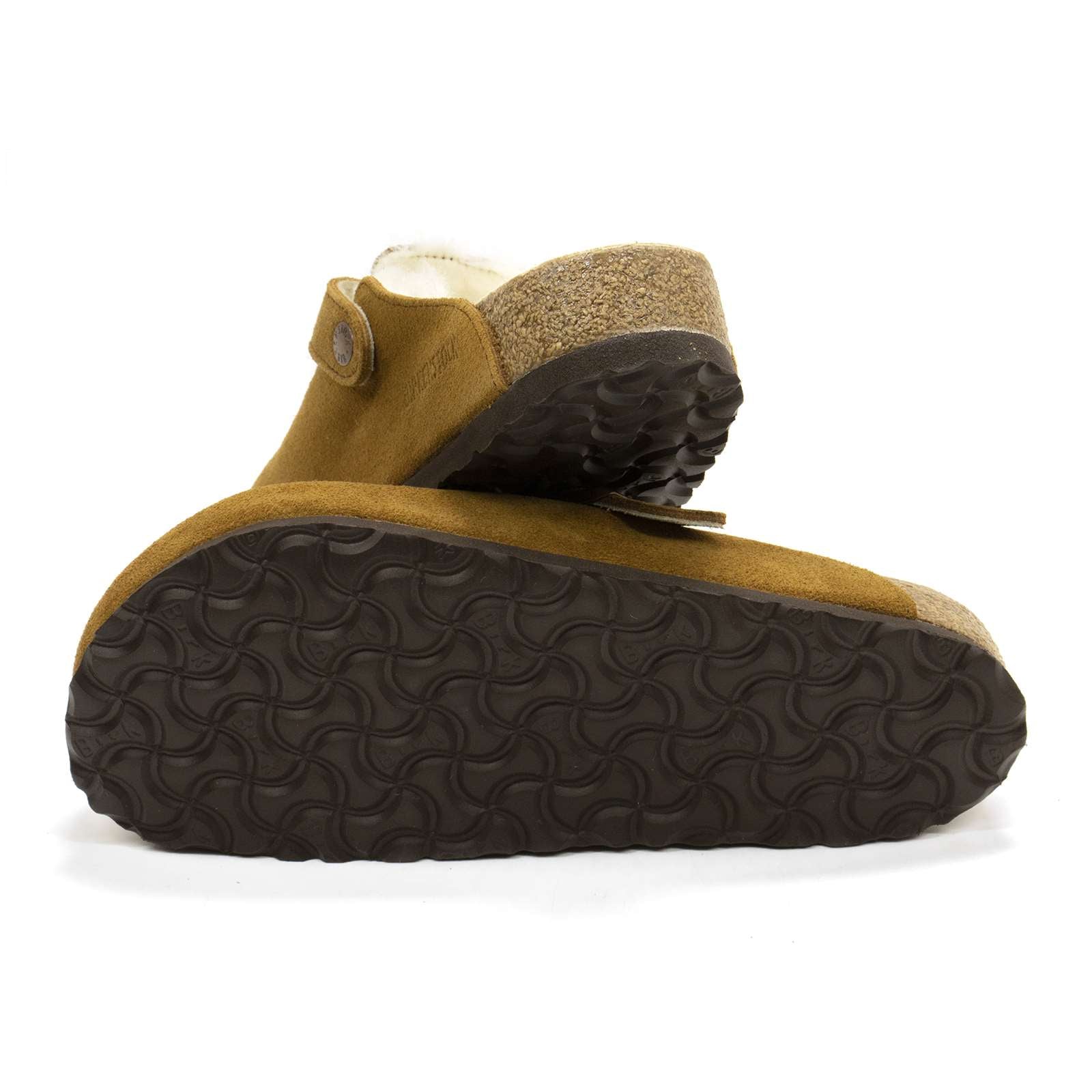 Birkenstock Men Boston Shearling Suede Clogs