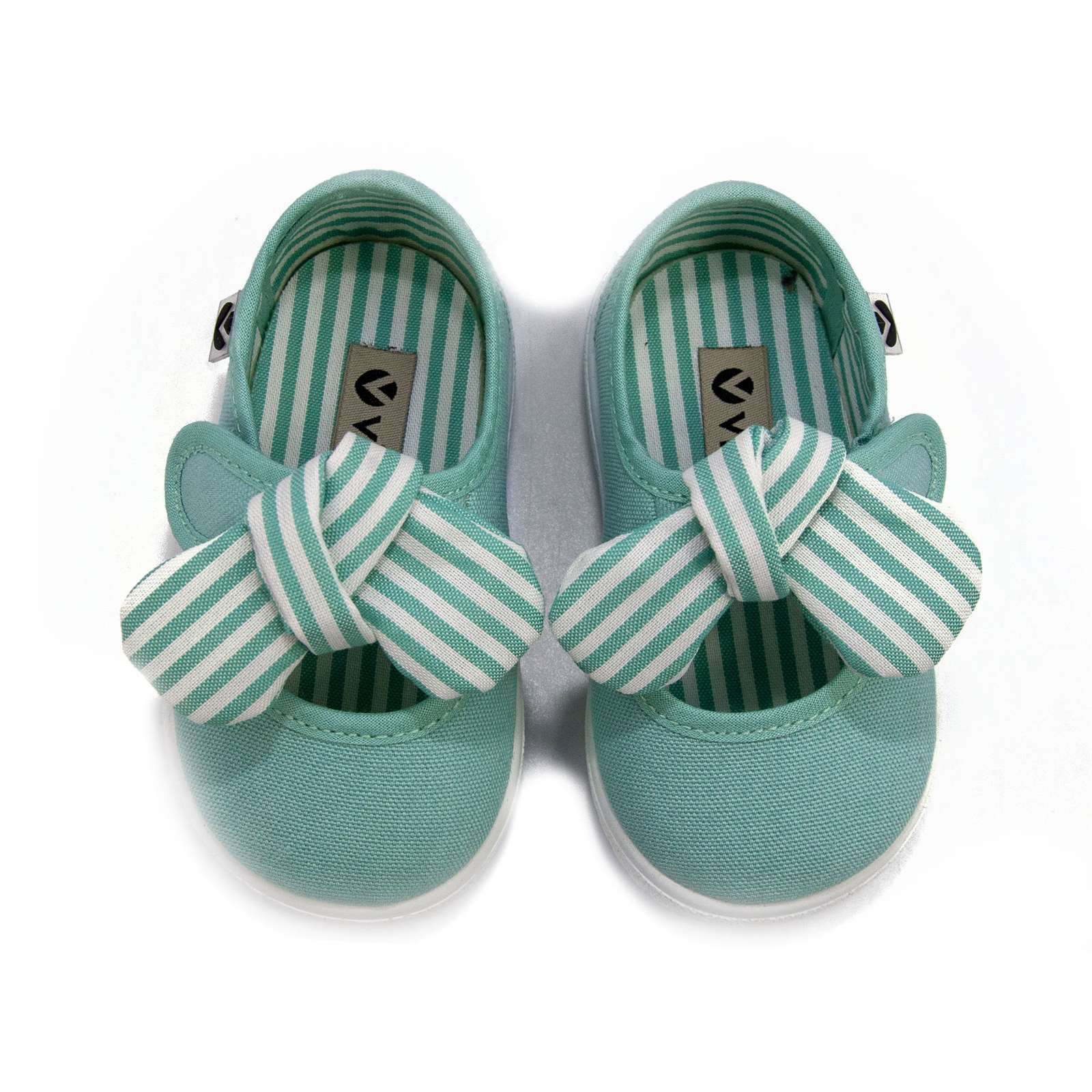 Victoria Toddler Slip On Canvas Bow Shoes