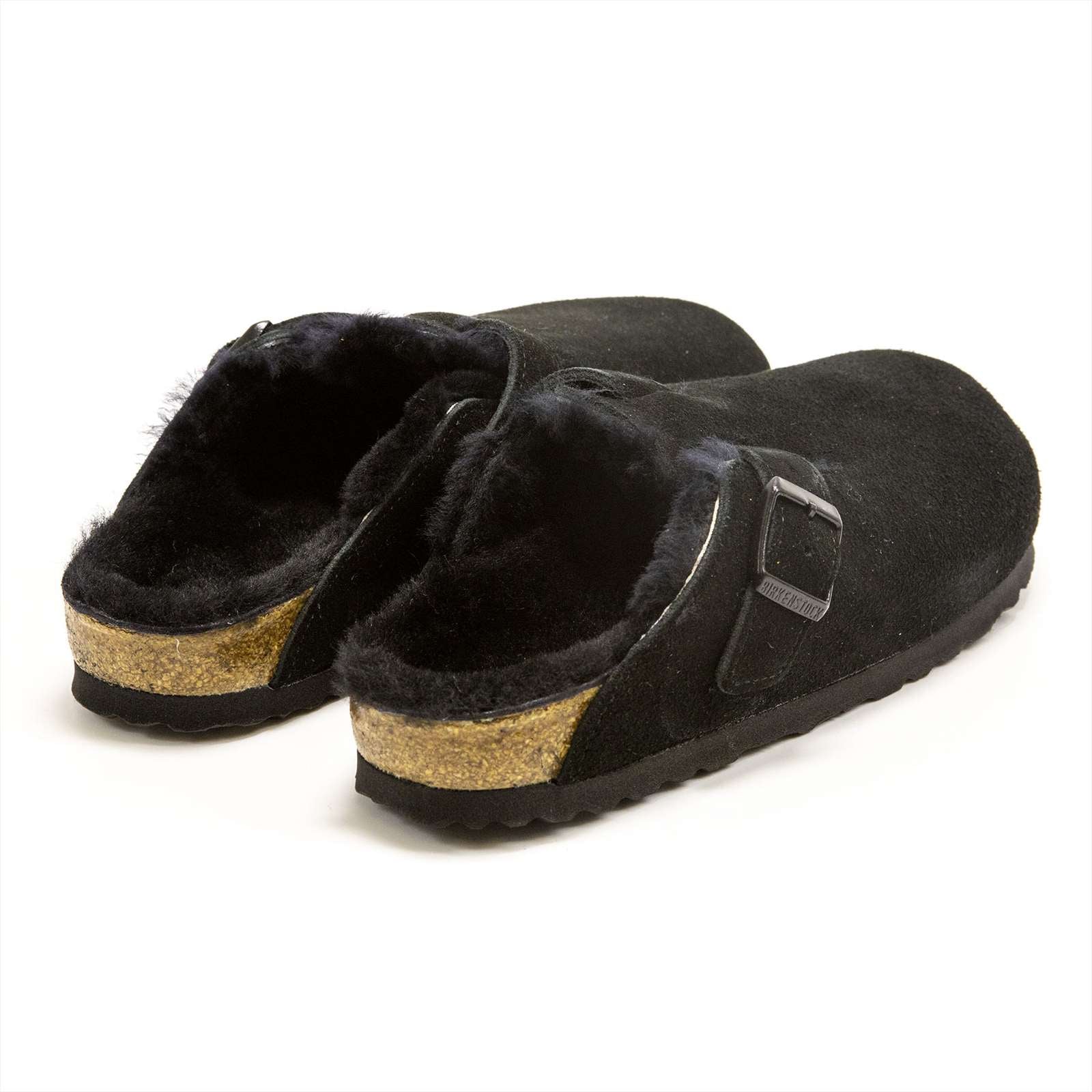 Birkenstock Women Boston Shearling Suede Clogs