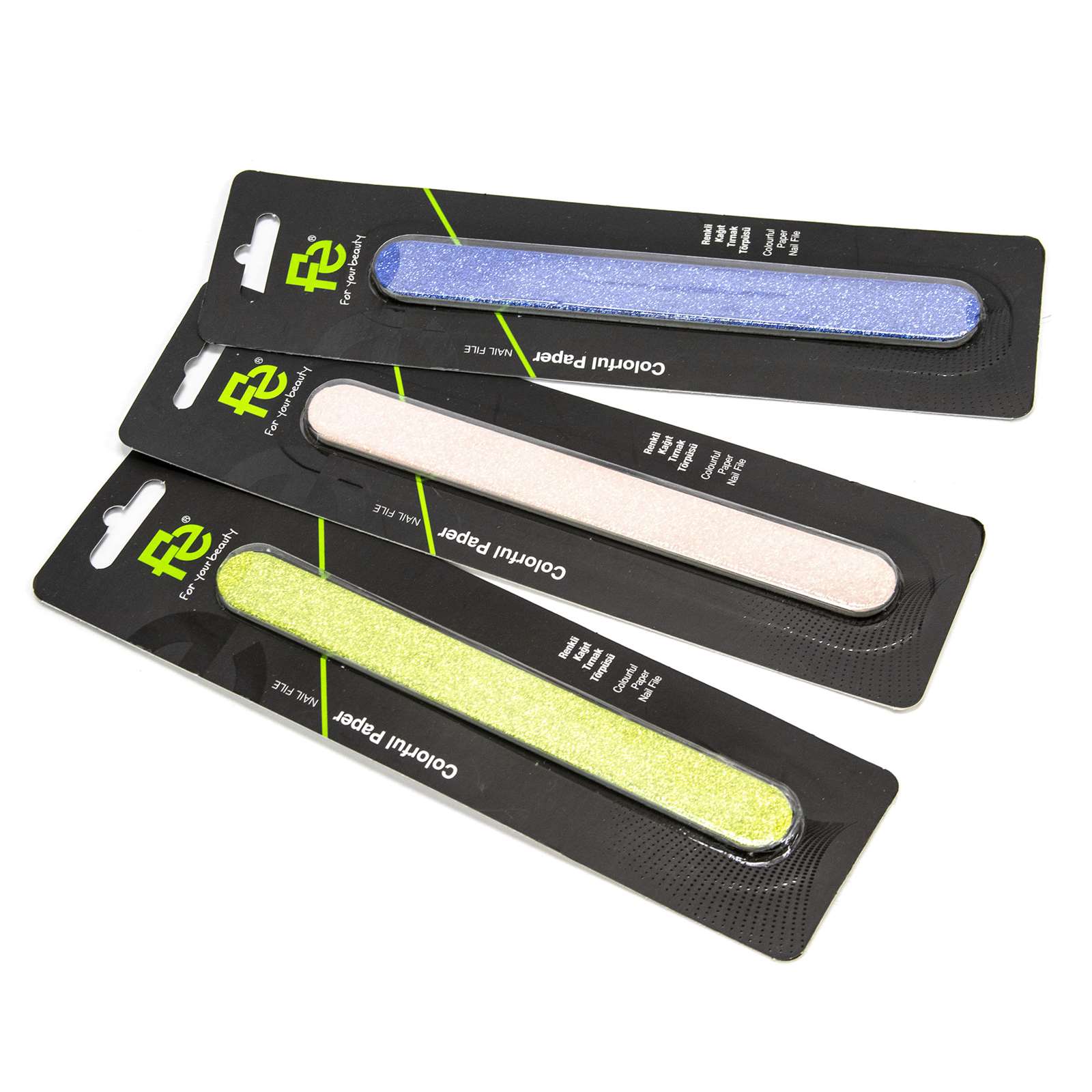 Fe Unisex Colored Paper Nail File