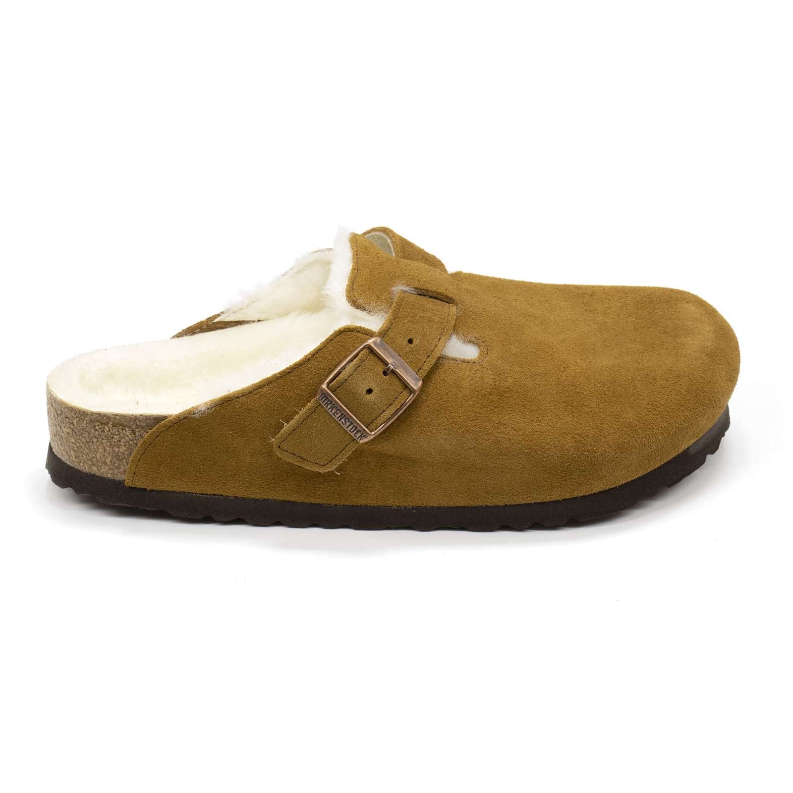 Birkenstock Men Boston Shearling Suede Clogs