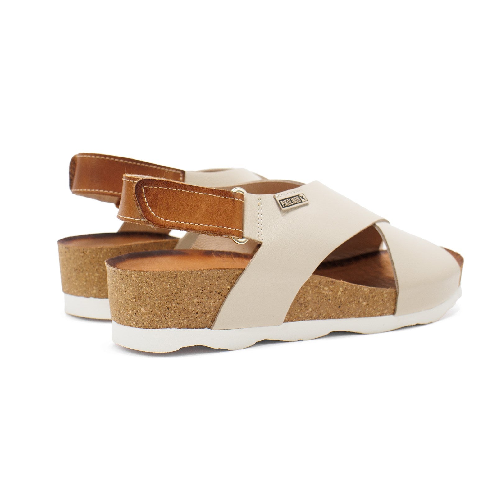 Pikolinos Women Mahon Leather Wedge Sandals