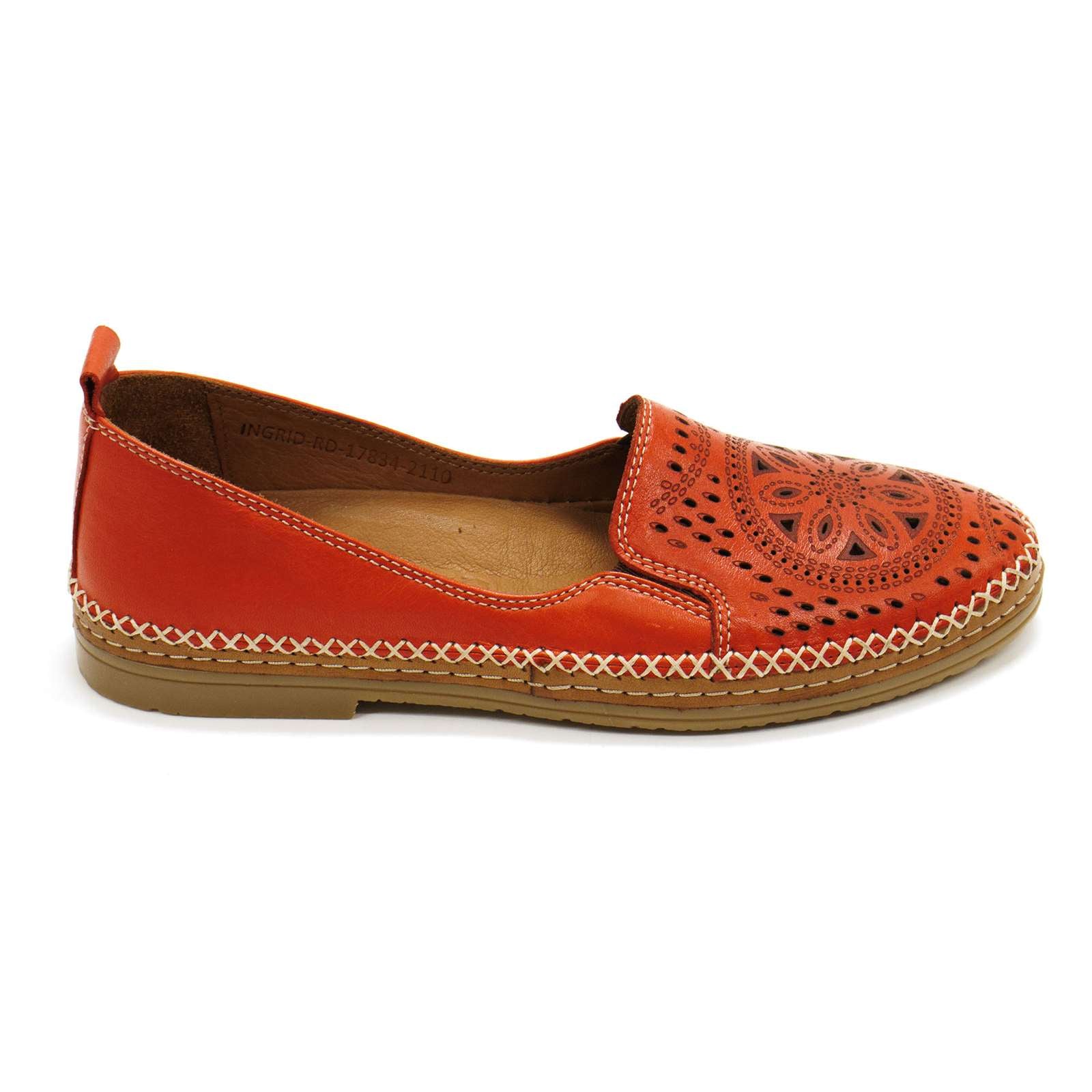 Spring Step Women Ingrid Perforated Leather Slip-On