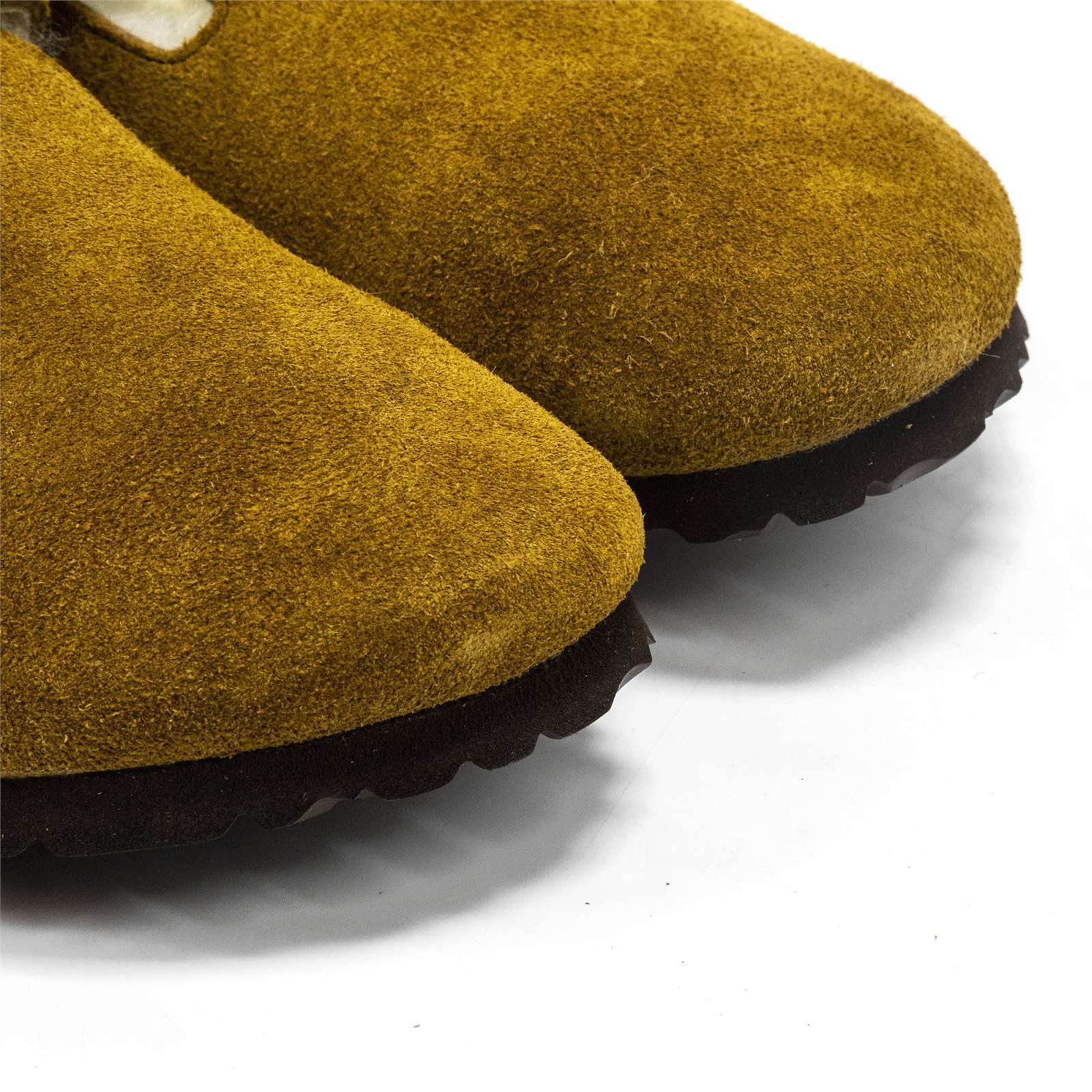 Birkenstock Men Boston Shearling Suede Clogs