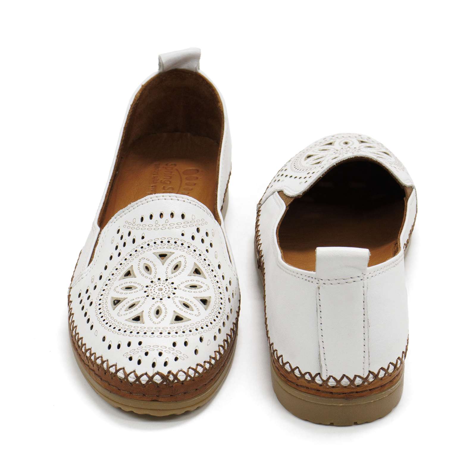 Spring Step Women Ingrid Perforated Leather Slip-On