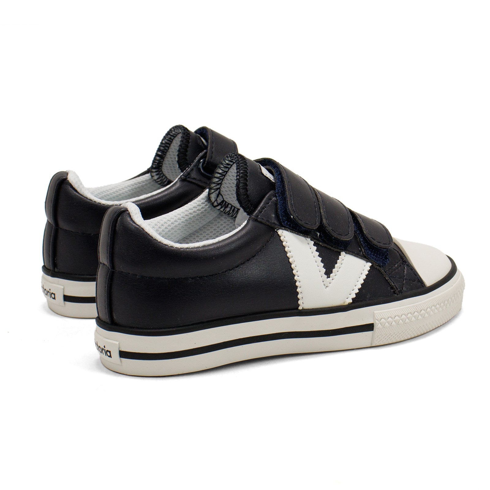 Victoria Toddler Tribu Contrast Faux Leather Straps Sneaker