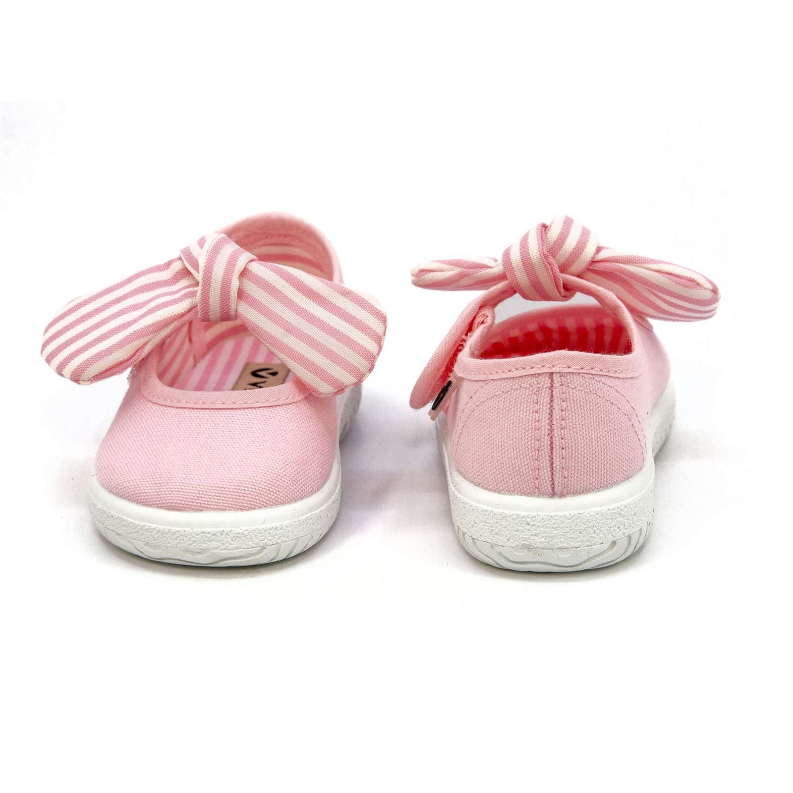 Victoria Toddler Slip On Canvas Bow Shoes