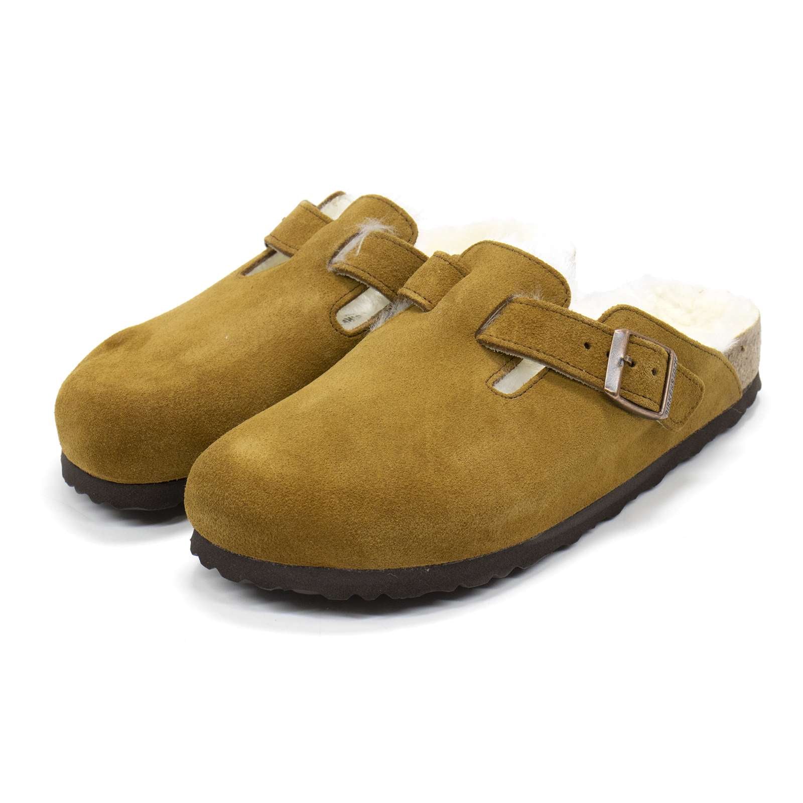 Birkenstock Women Boston Shearling Suede Clogs