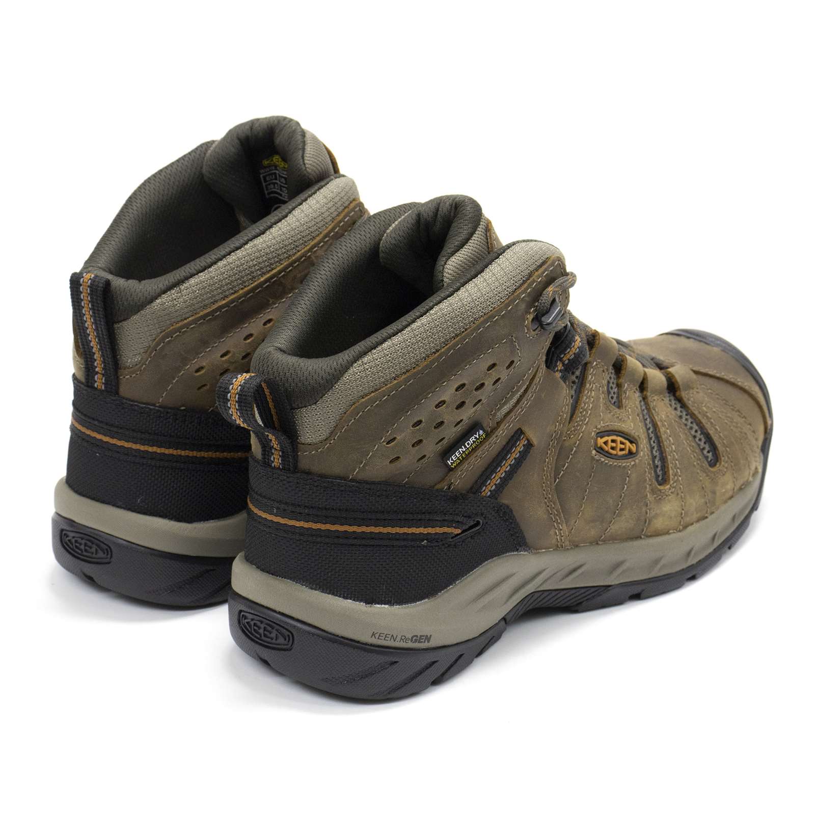 Keen Men Flint 2 Mid Height Soft Toe Waterproof Non-Slip Work Boots