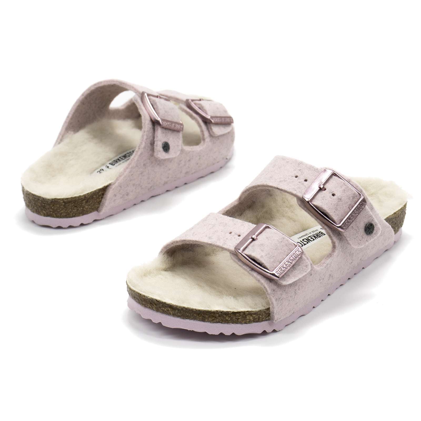 Birkenstock Girl Arizona Rivet Wool Felt Sandals