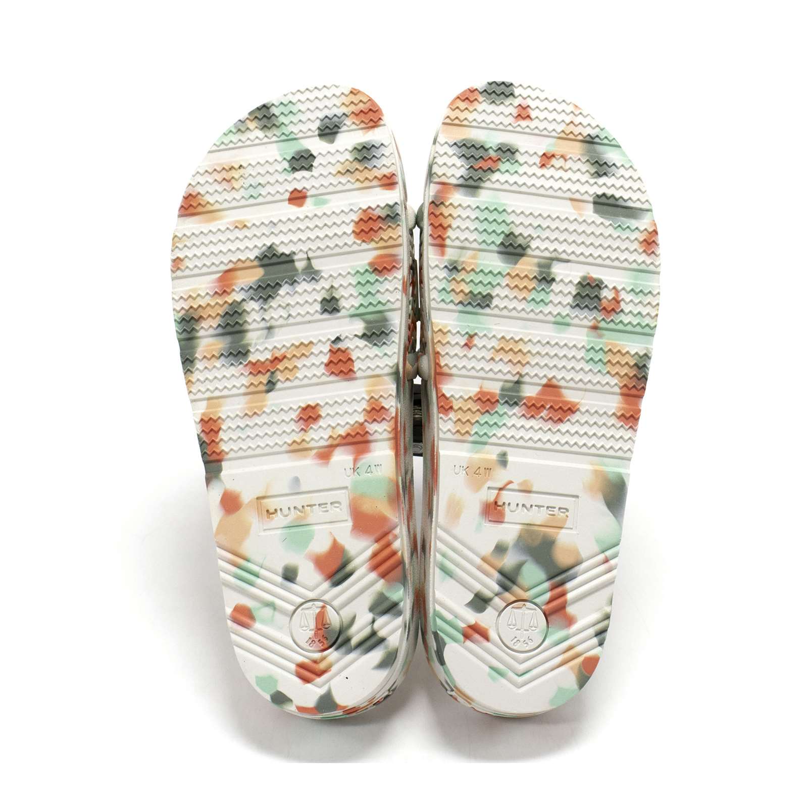 Hunter Women Bloom Algae Marble Slide Sandals