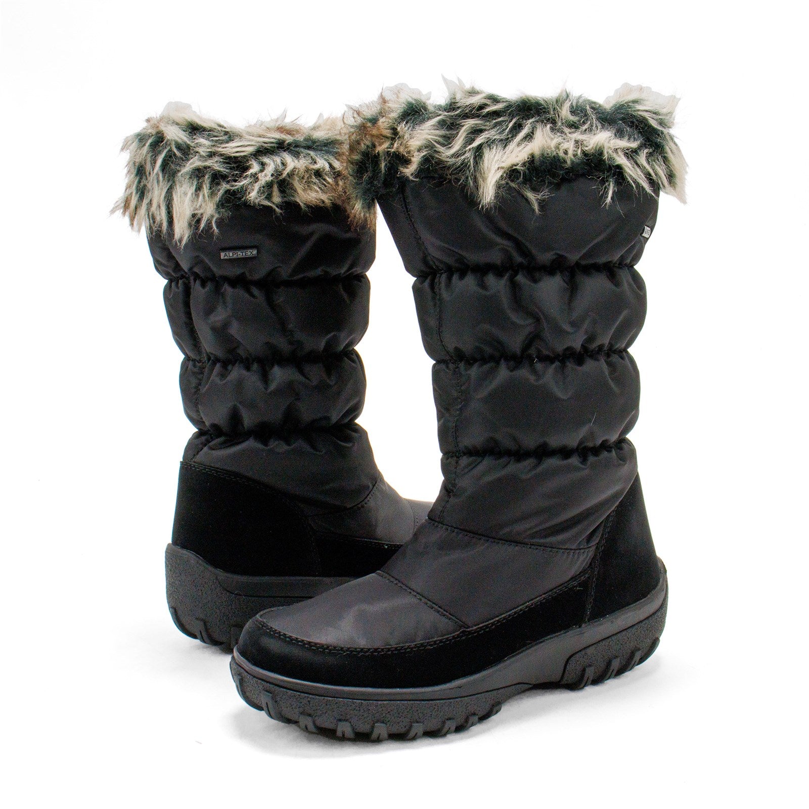 Flexus Women Vanish Faux Fur Cuff Winter Boot