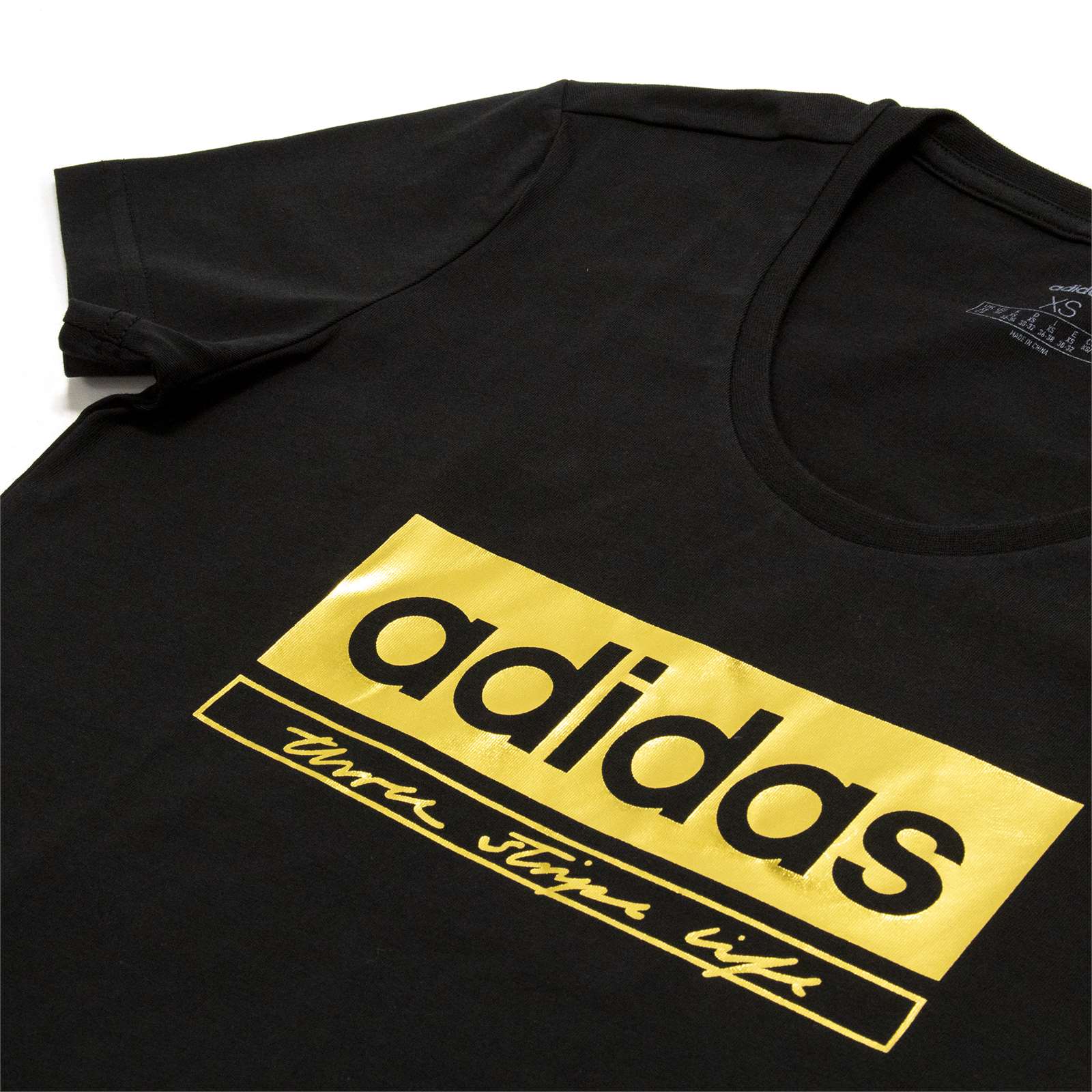 Adidas Women Foil Grahic Crew Neck Tee