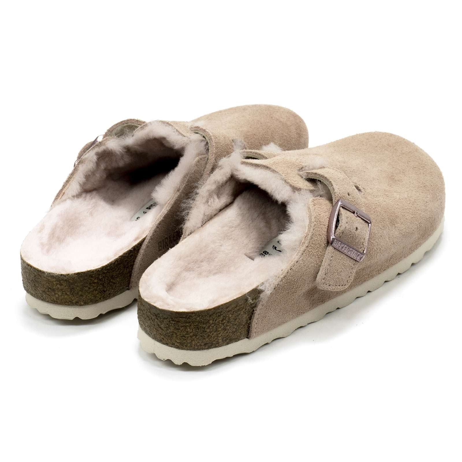 Birkenstock Women Boston Shearling Suede Clogs