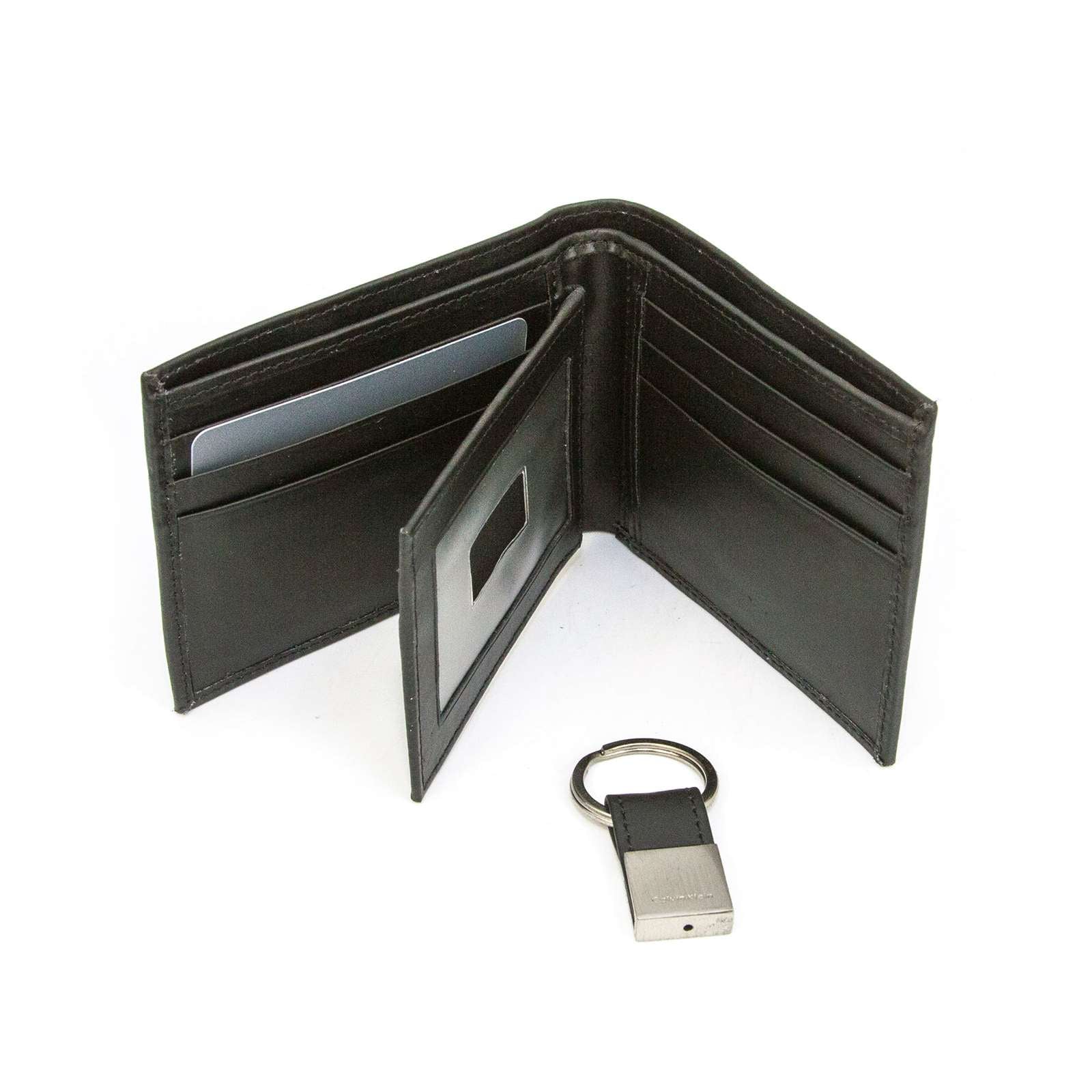 Calvin Klein Men Bookfold Wallet And Key Fob Set