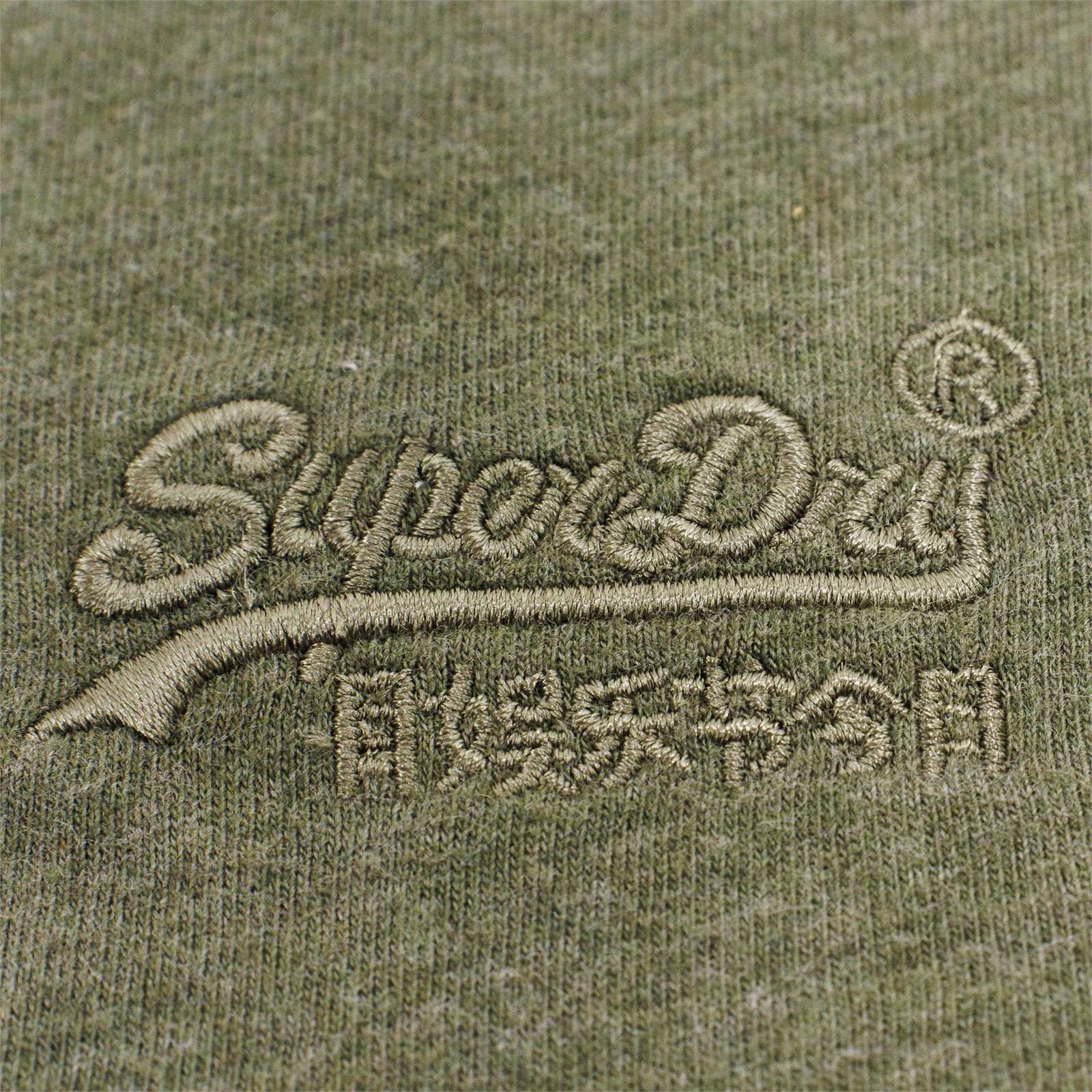 Super Dry Men Organic Cotton Vintage Logo Embroidered V Neck Tee