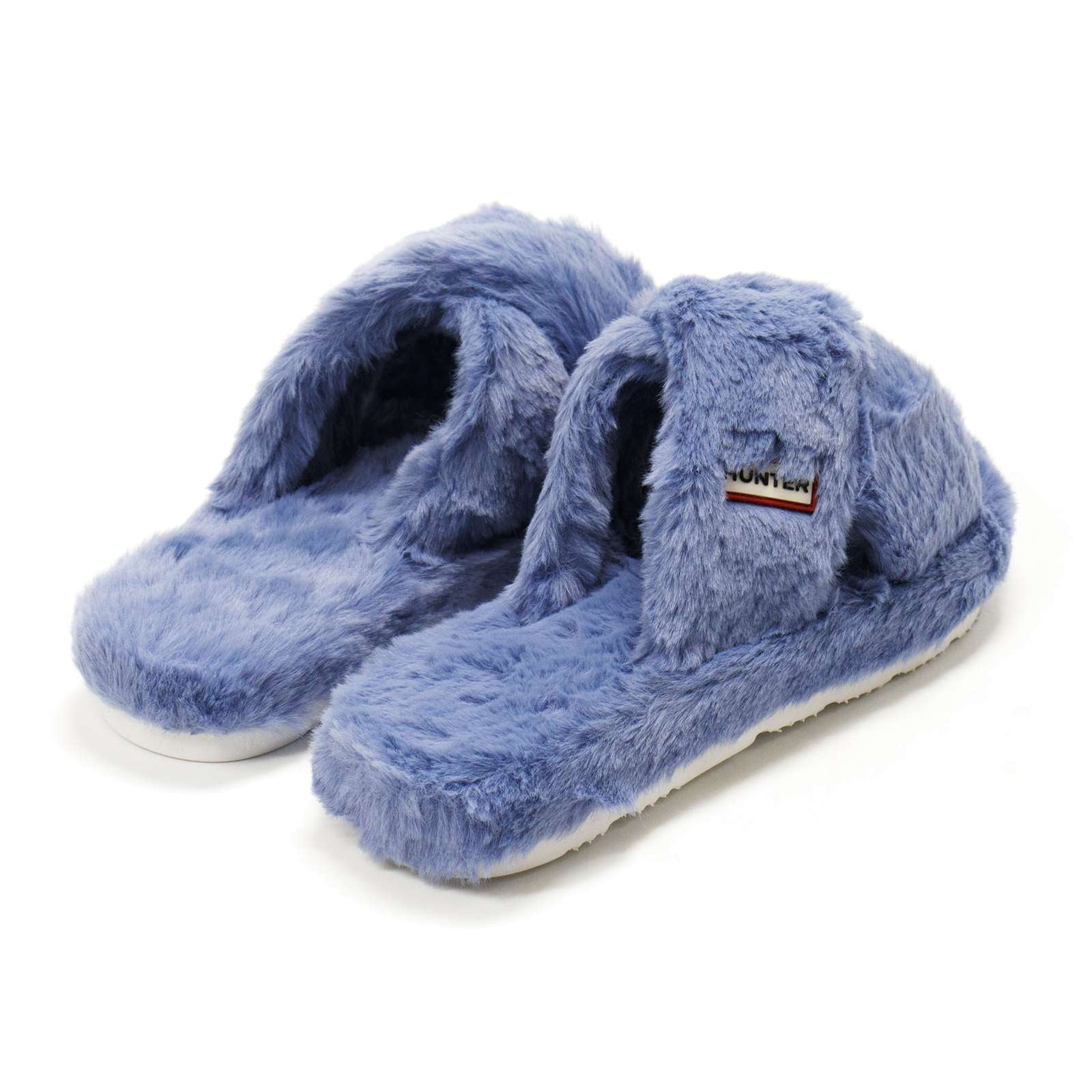 Hunter Women Faux Fur Flatform Crossover Slide