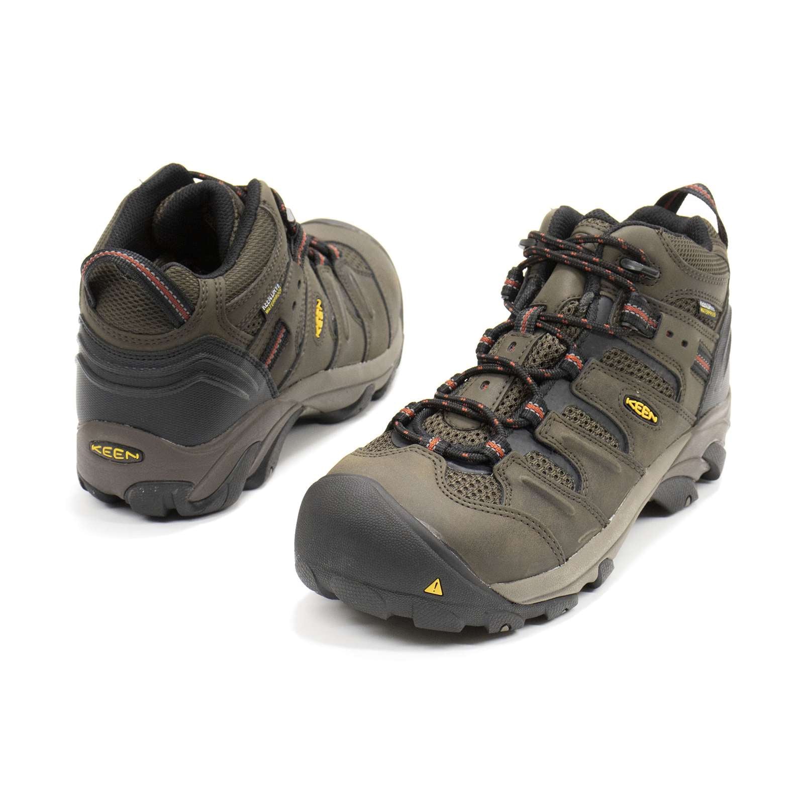 Keen Men Lansing Mid Waterproof Steel Toe Work Shoes