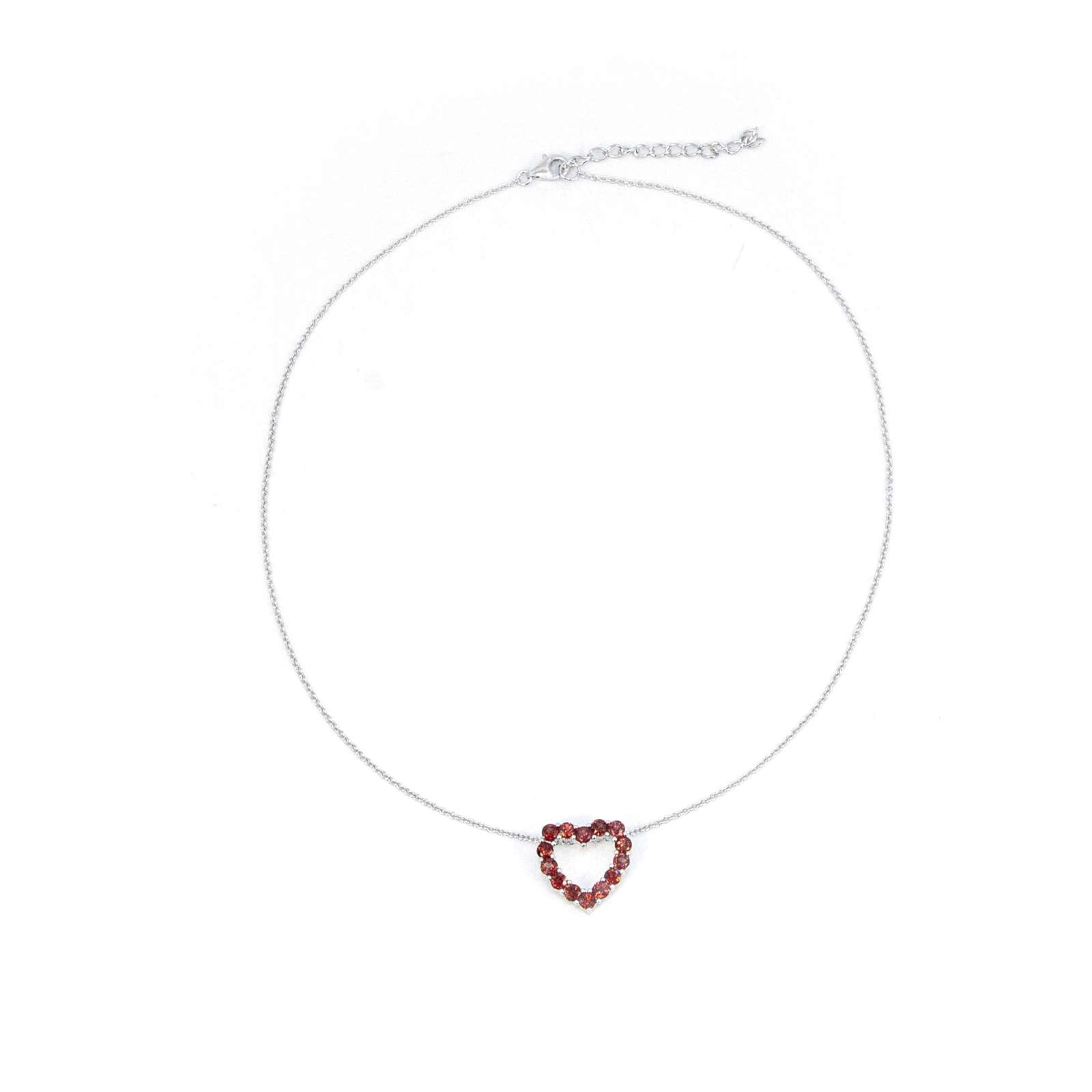 Athra Women Heart Open Necklace With Extension