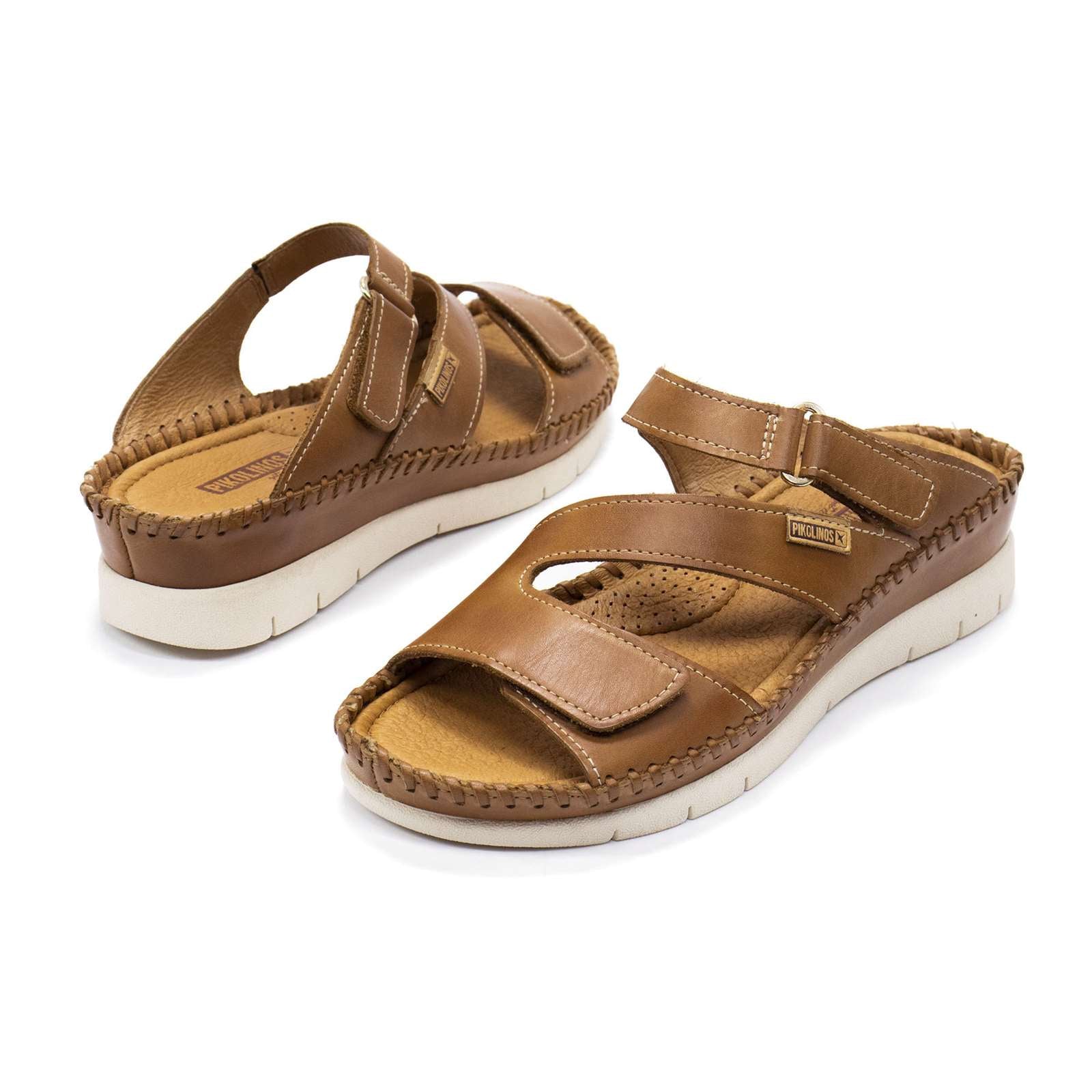 Pikolinos Women Altea Leather Wedge Sandals